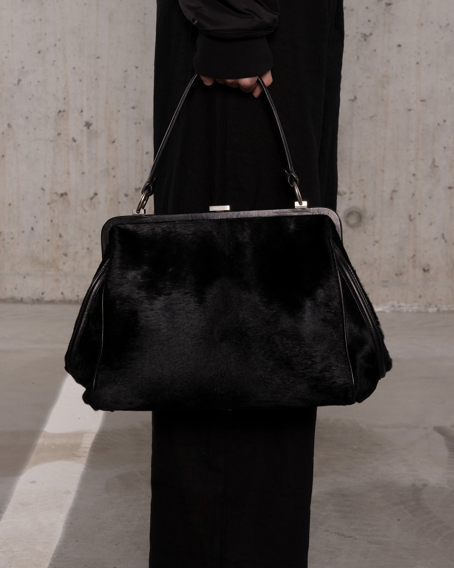 Pony Hair Leather Hand Bag