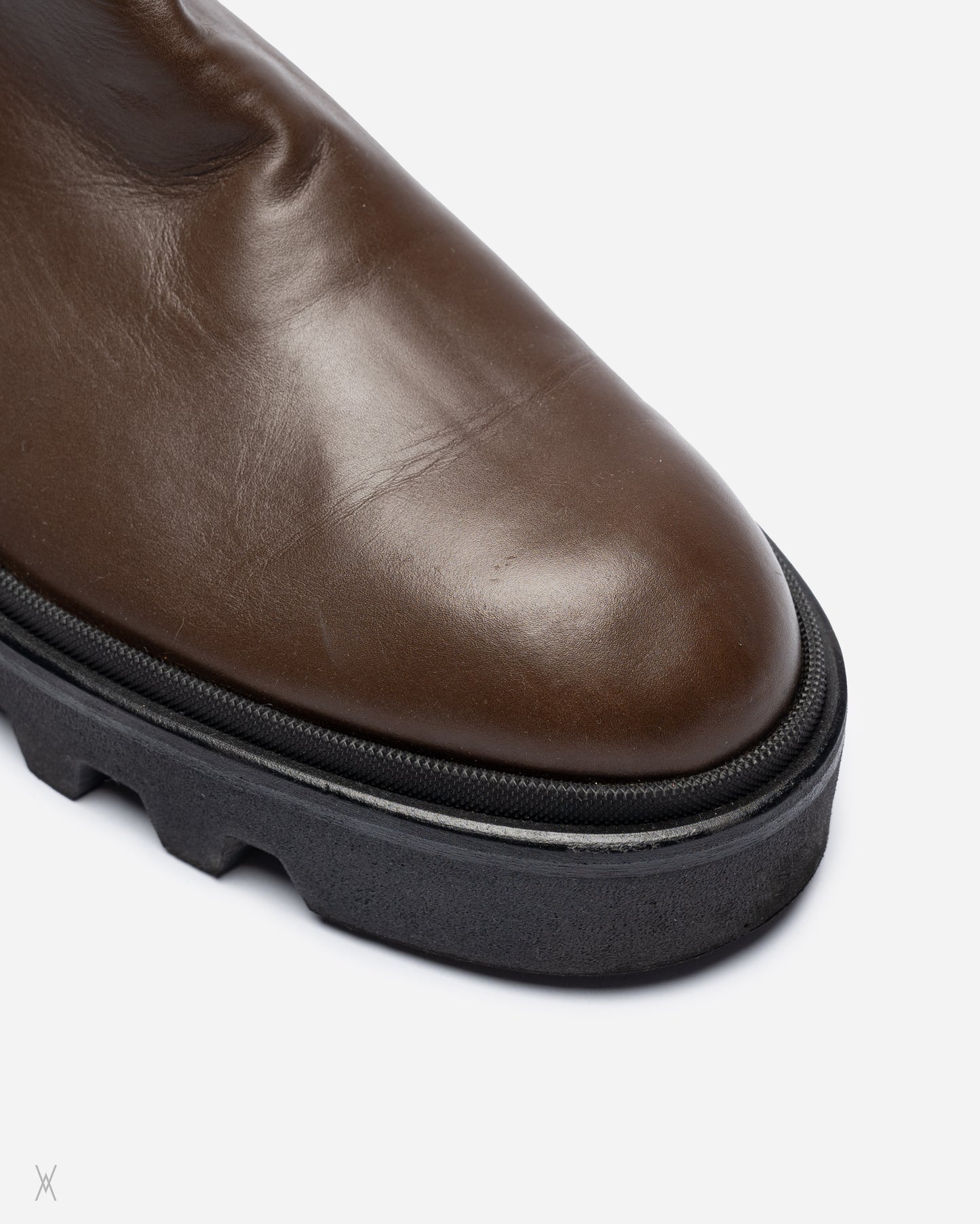 Brown Smooth Leather Boots