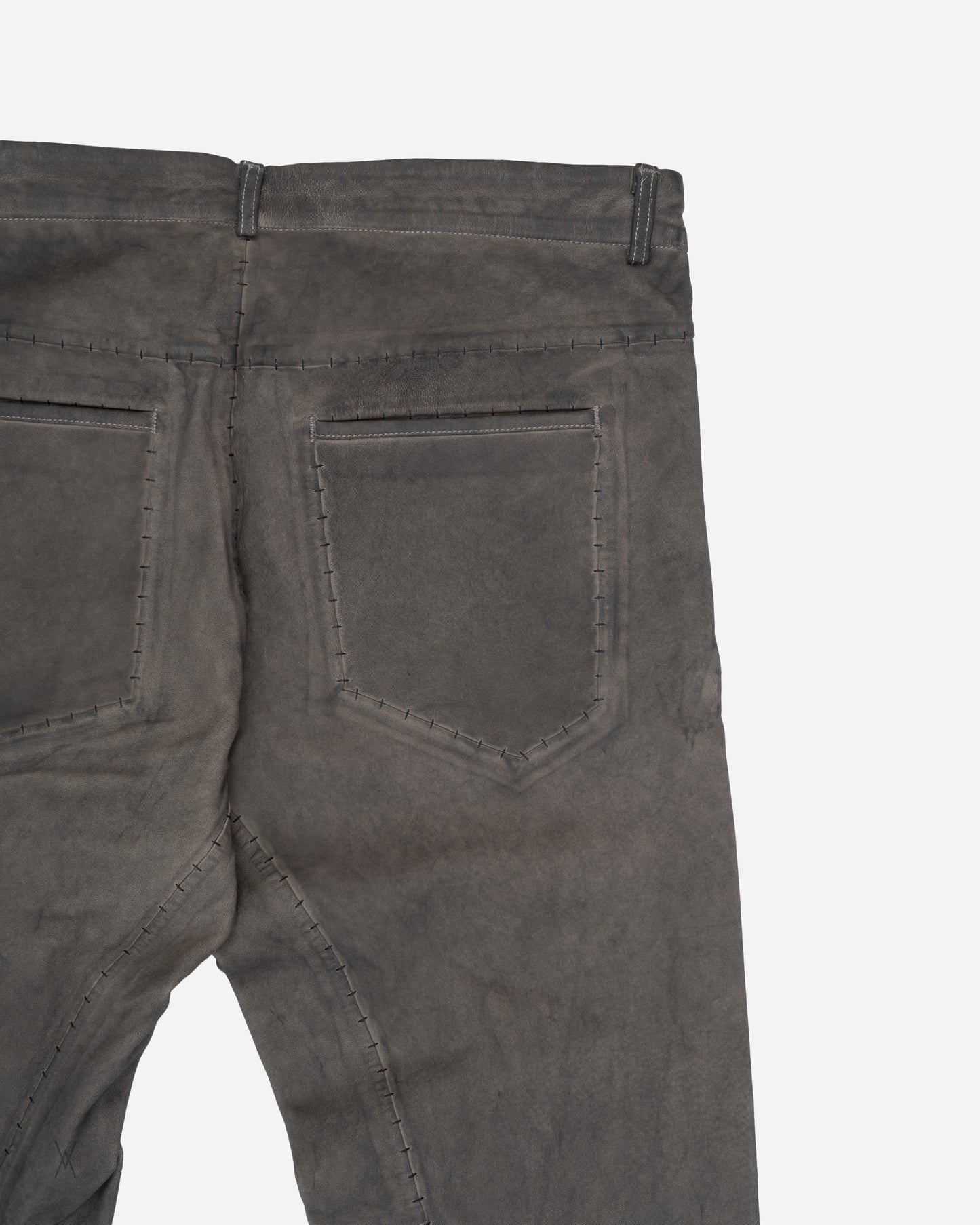 Leather Scarstitch Trousers