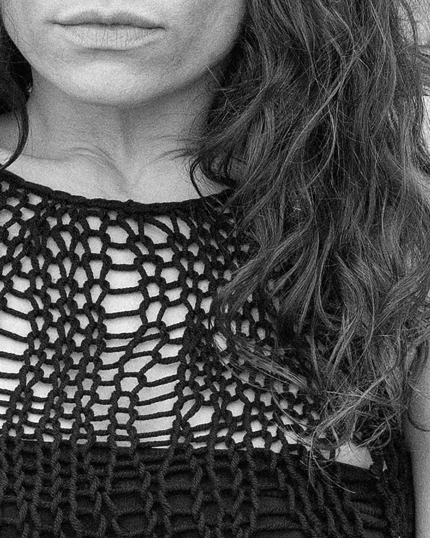 Distressed Cotton Crop Top