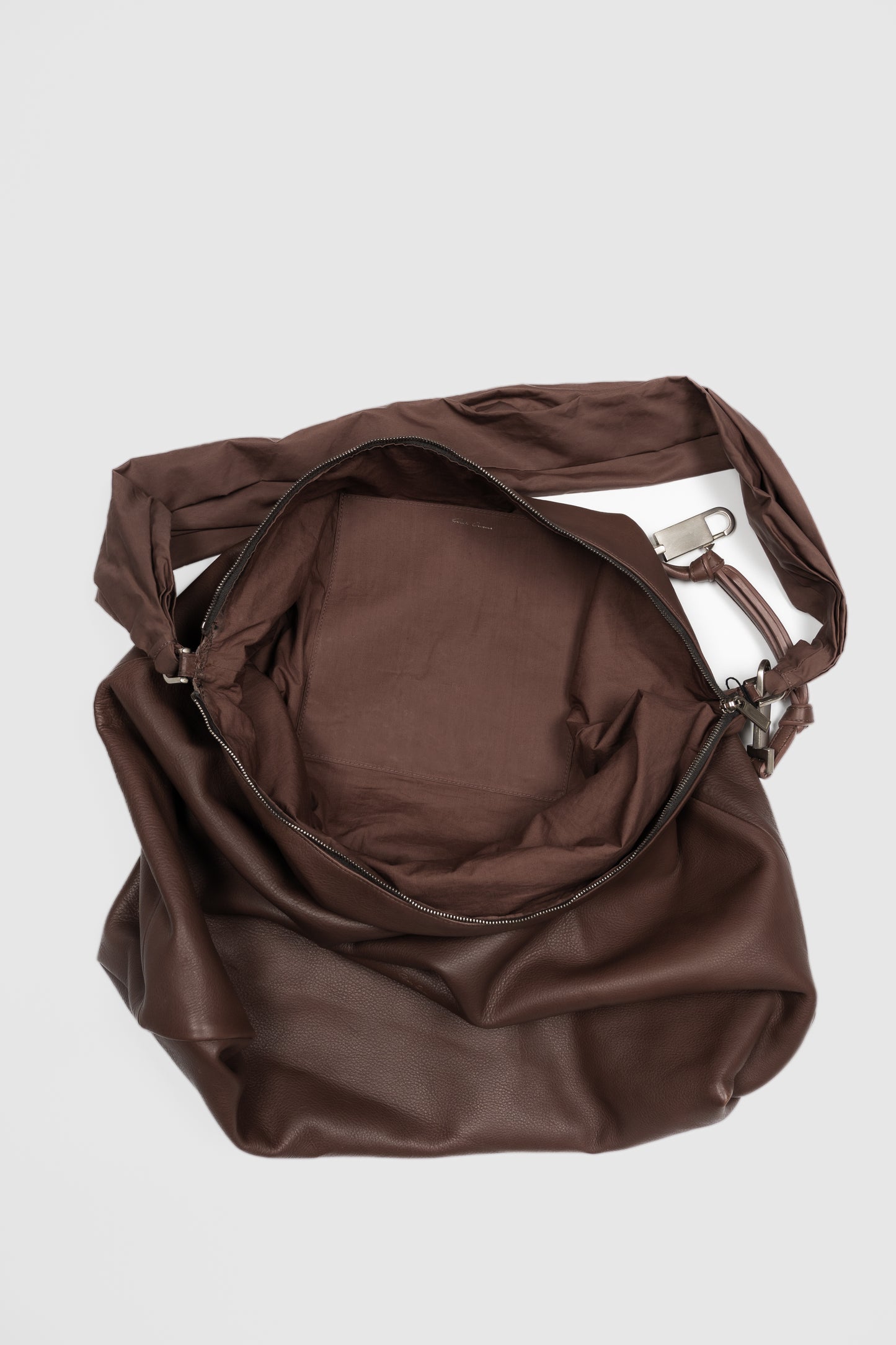 "Throat" Leather Balloon Bag