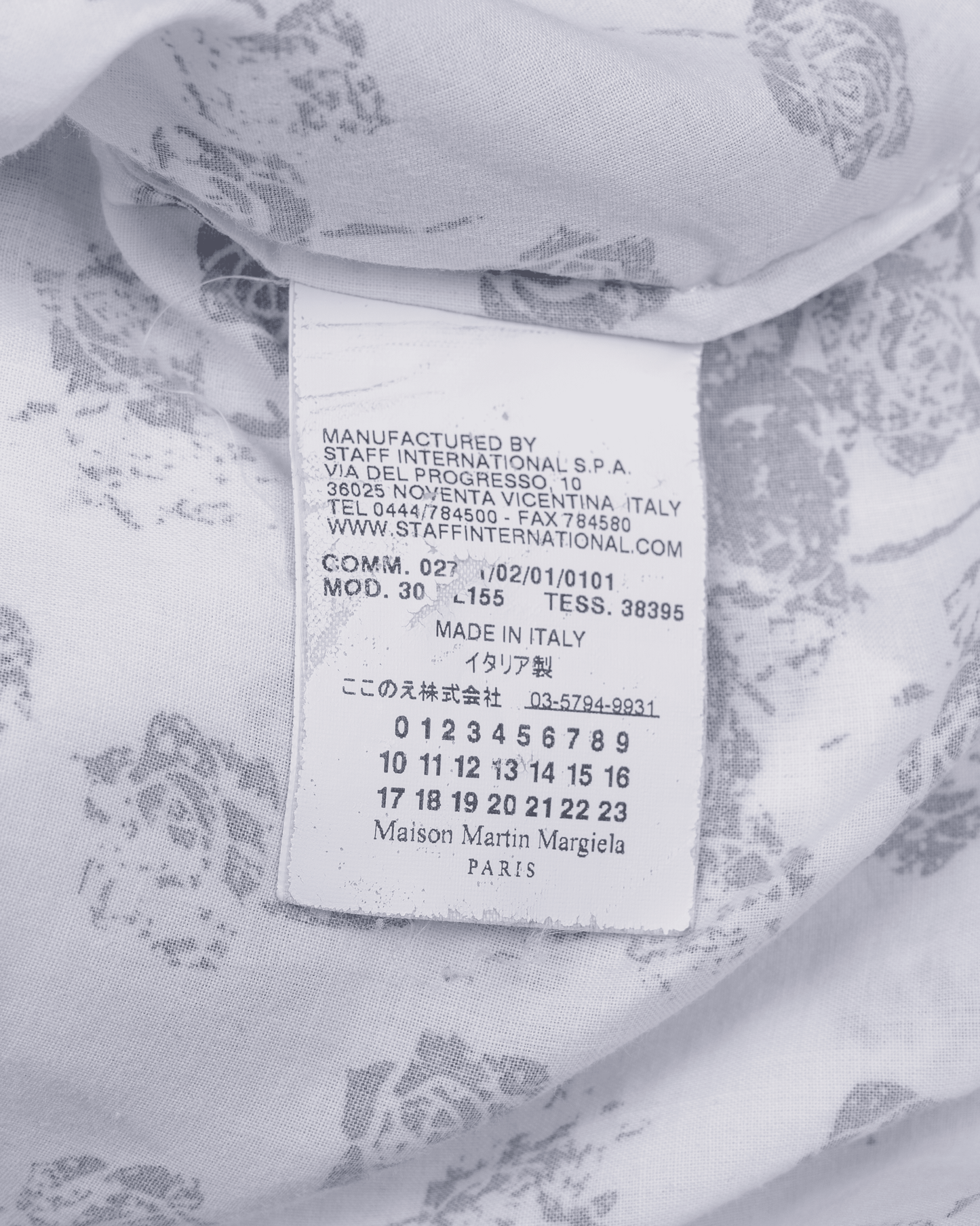 Maison Martin Margiela Rose Print Shirt