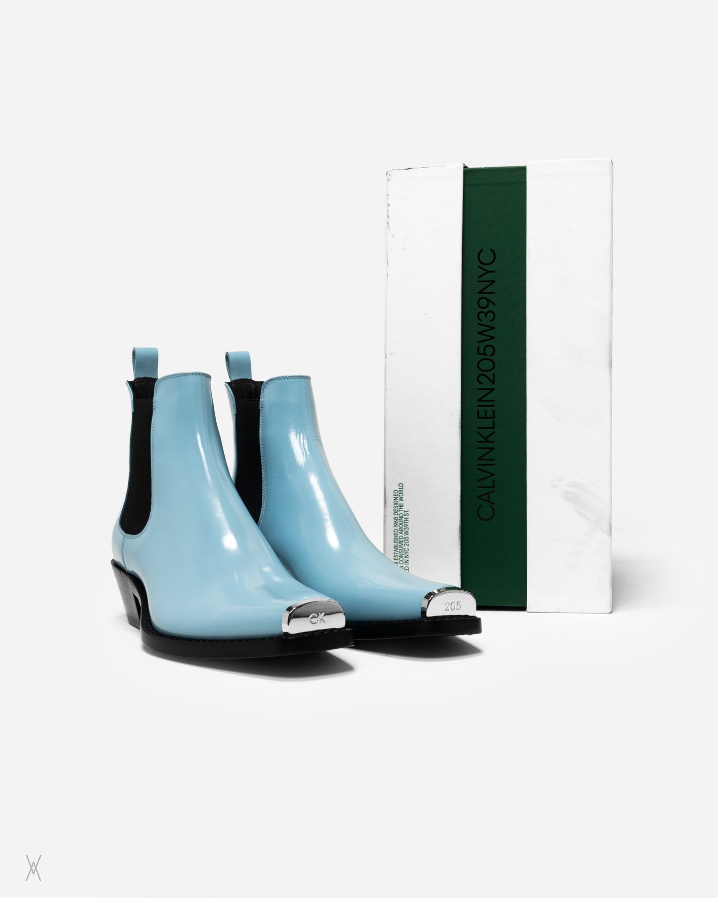 metal toe Chelsea boots