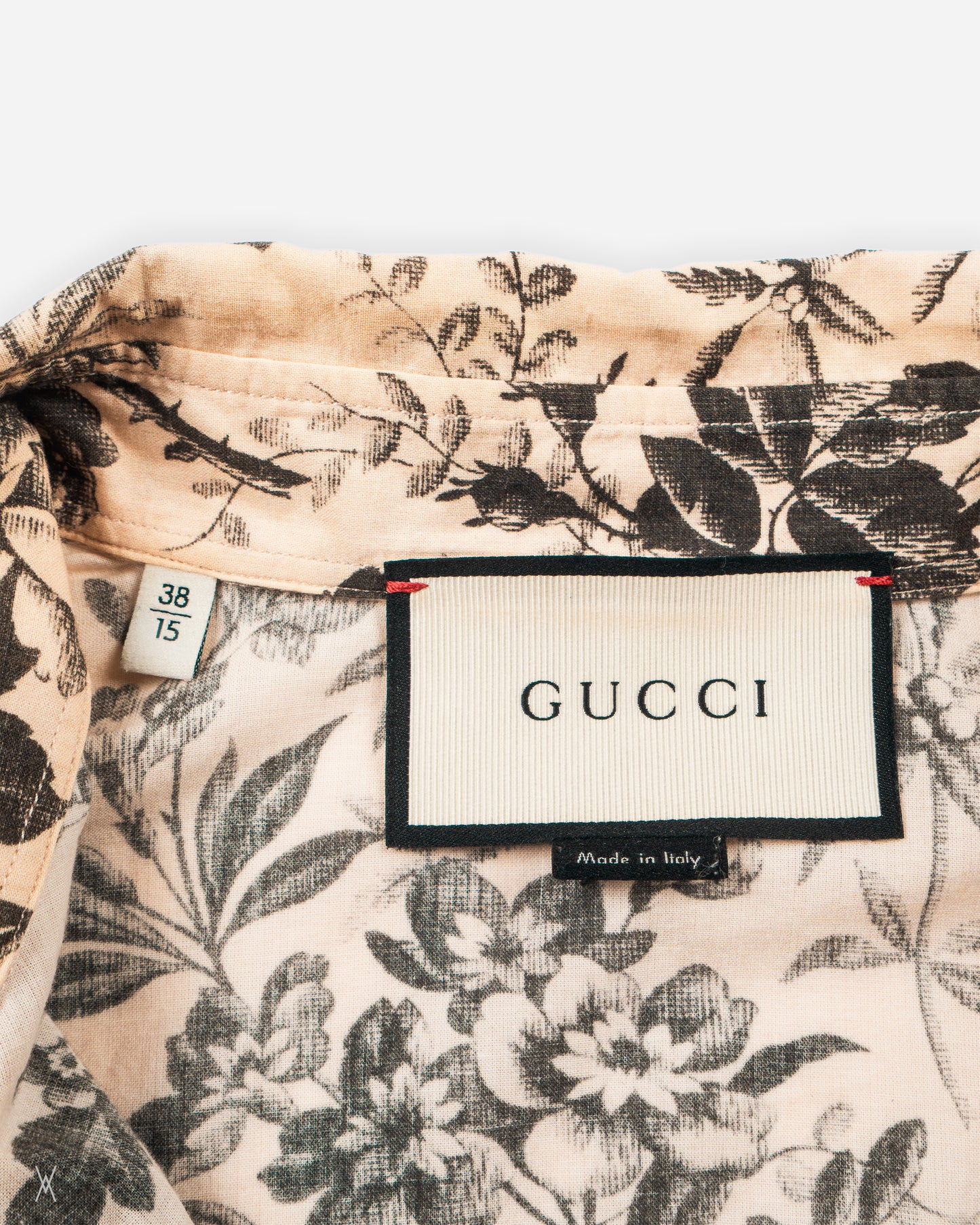 Gucci beige tone floral print shirt