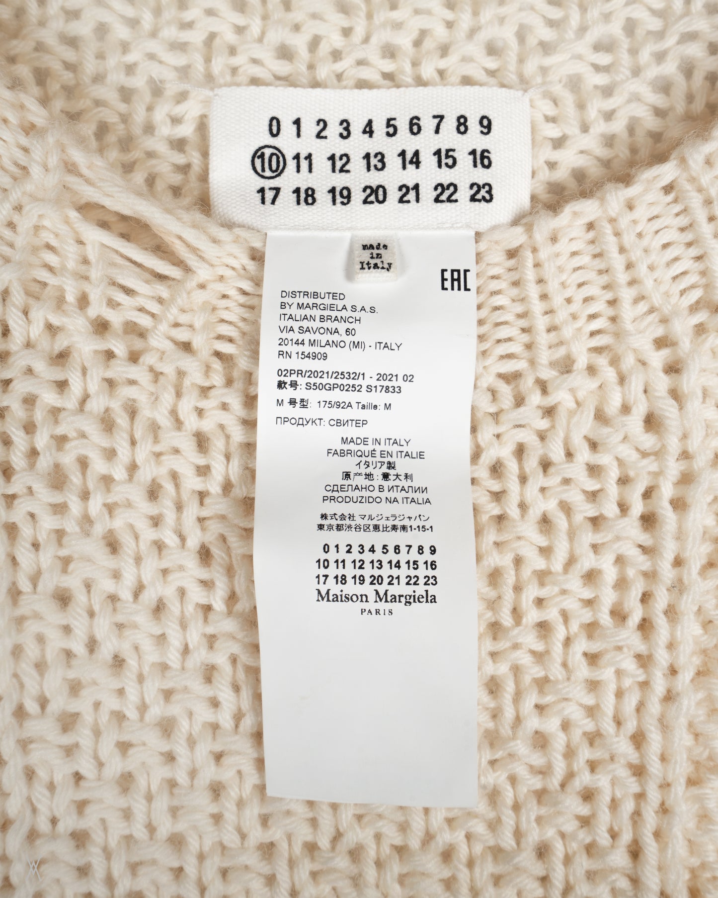 Line 10 chunky cable-knit sweater