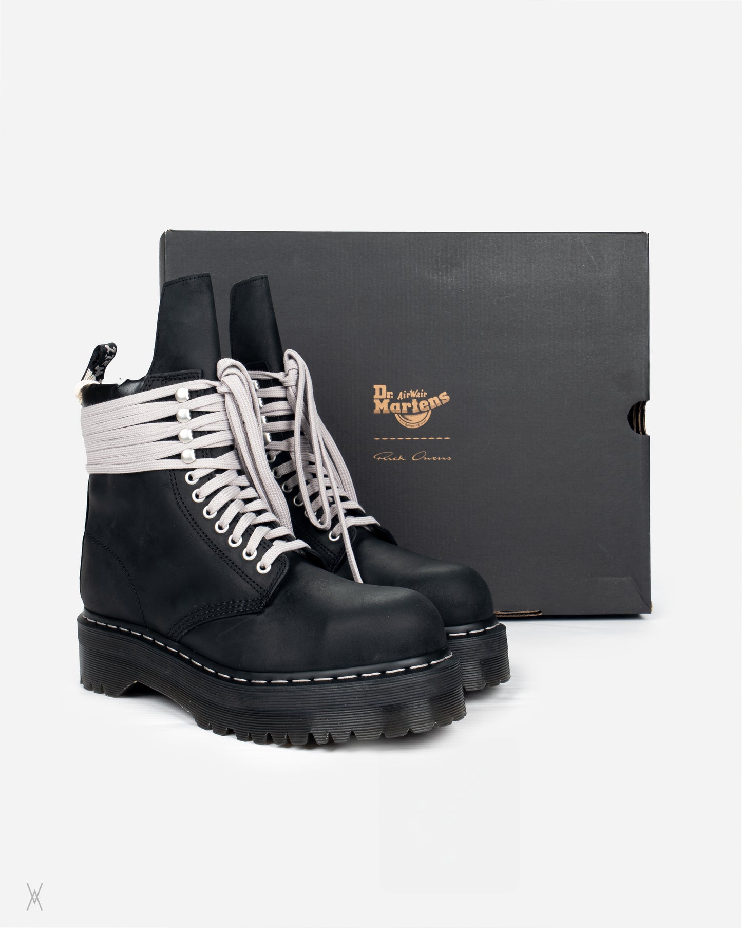 Rick Owens DRKSHDW x Dr. Martens Quad Sole Steel Toe Boot