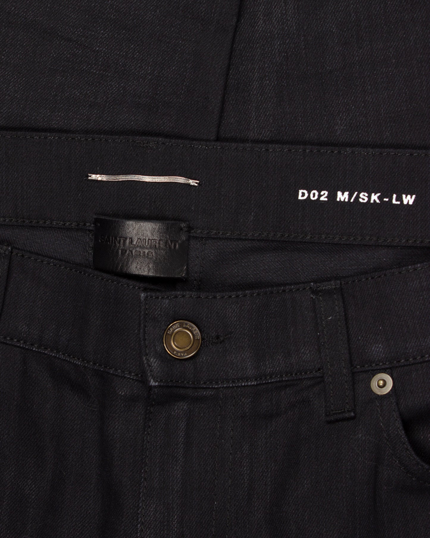 Waxed Distressed Jeans