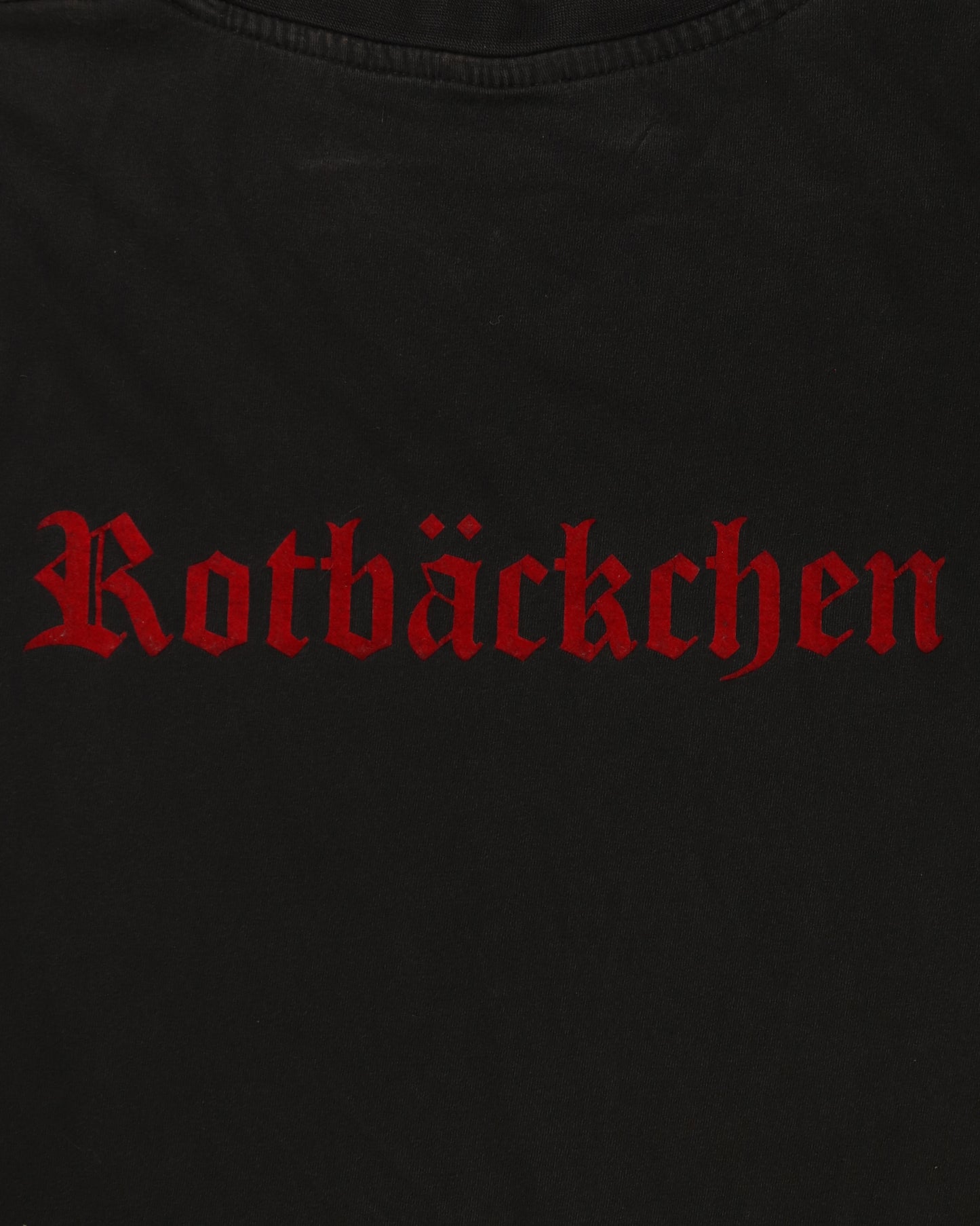 Washed black printed T-shirt