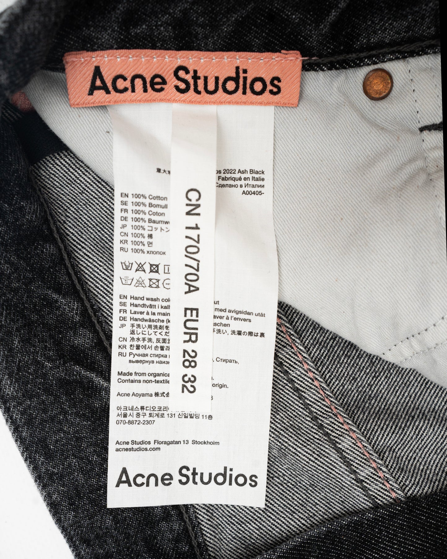 Acne Studios 2022 Ash Black