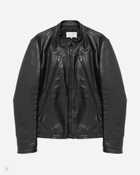 Maison Margiela 5-Zip Leather Jacket – All Black Edition (FW15)