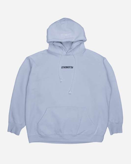 Vetements reverse logo hoodie