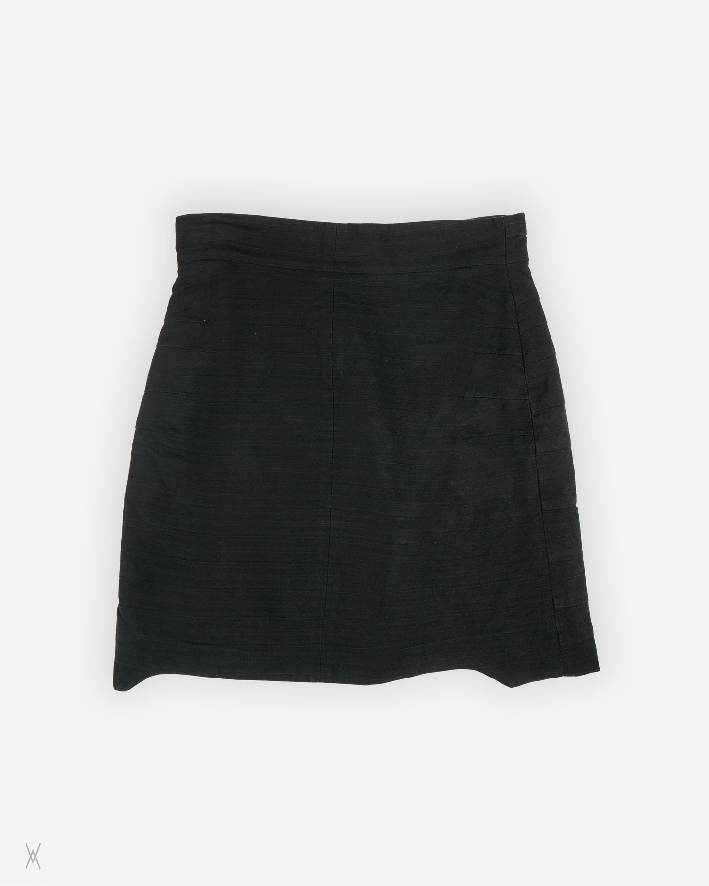 Acne Jeans black panelled mini skirt