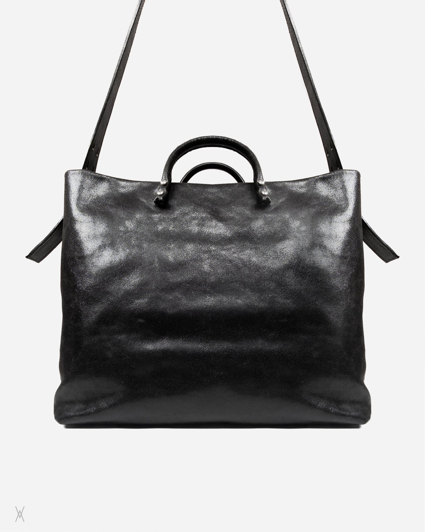 Large leather tote bag