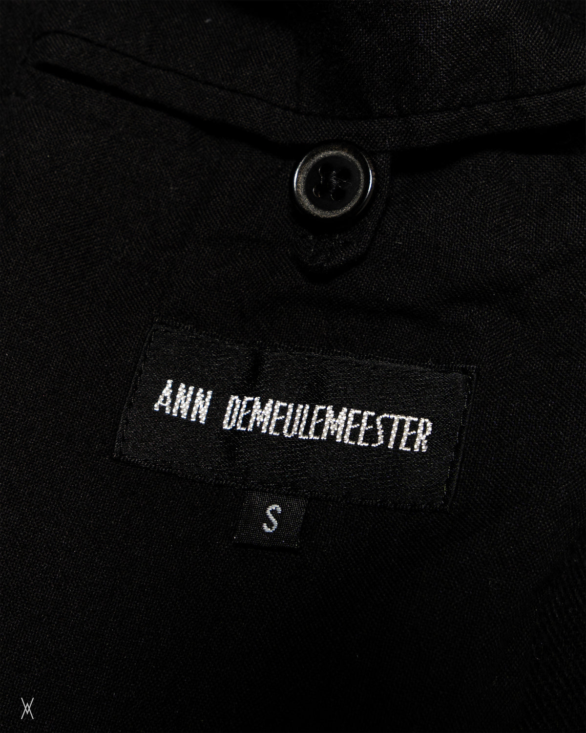 Ann Demeulemeester Ruched Back Cotton Blazer / (S)