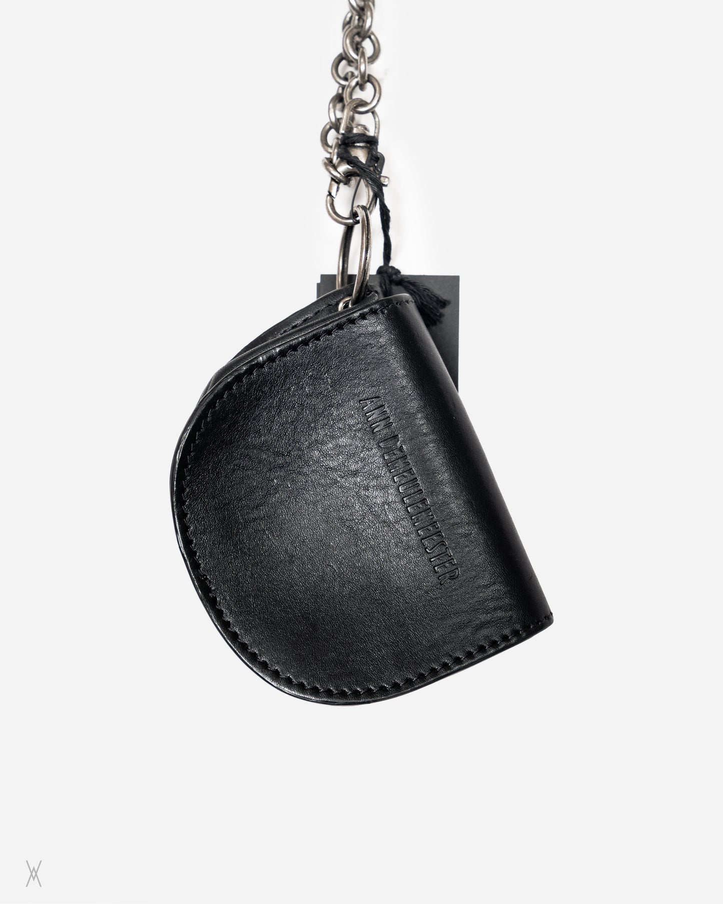 Leather Chain Key Pouch Necklace