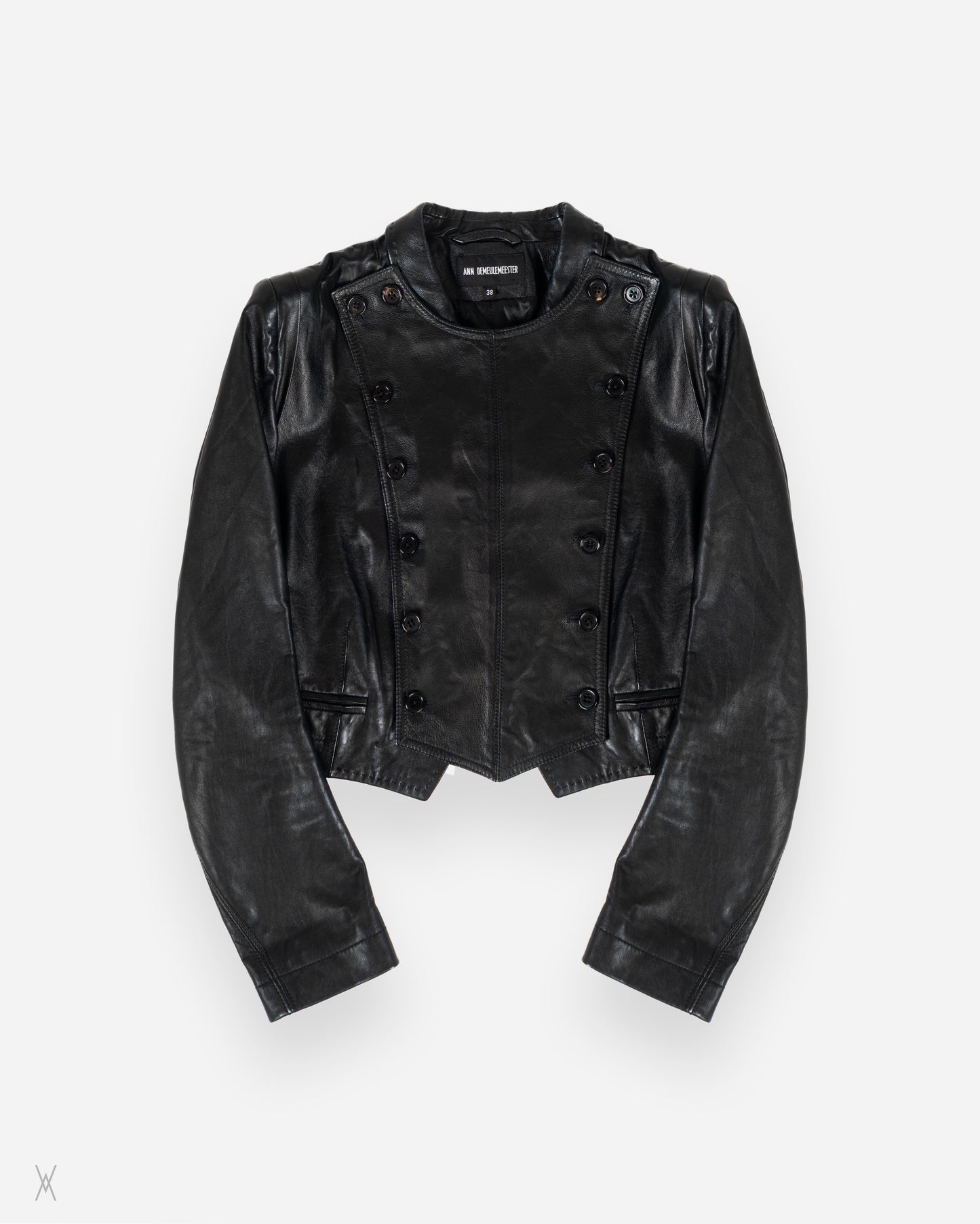 Leather Jacket with Detachable Panel / (38)
