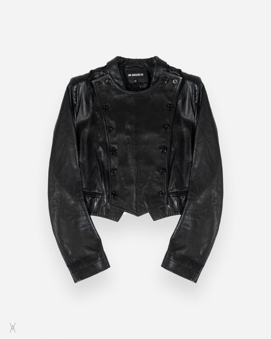 Leather Jacket with Detachable Panel / (38)