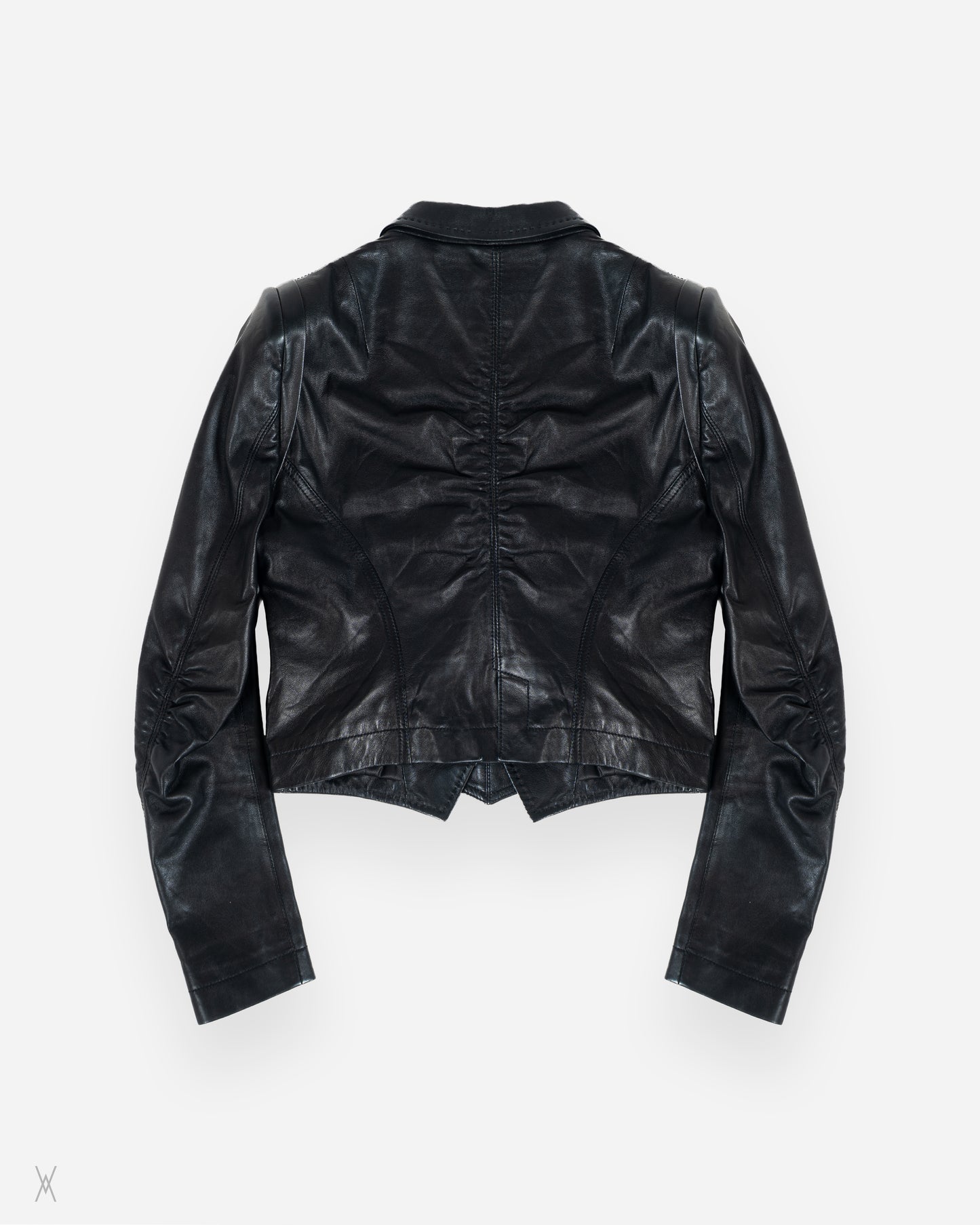 Leather Jacket with Detachable Panel / (38)