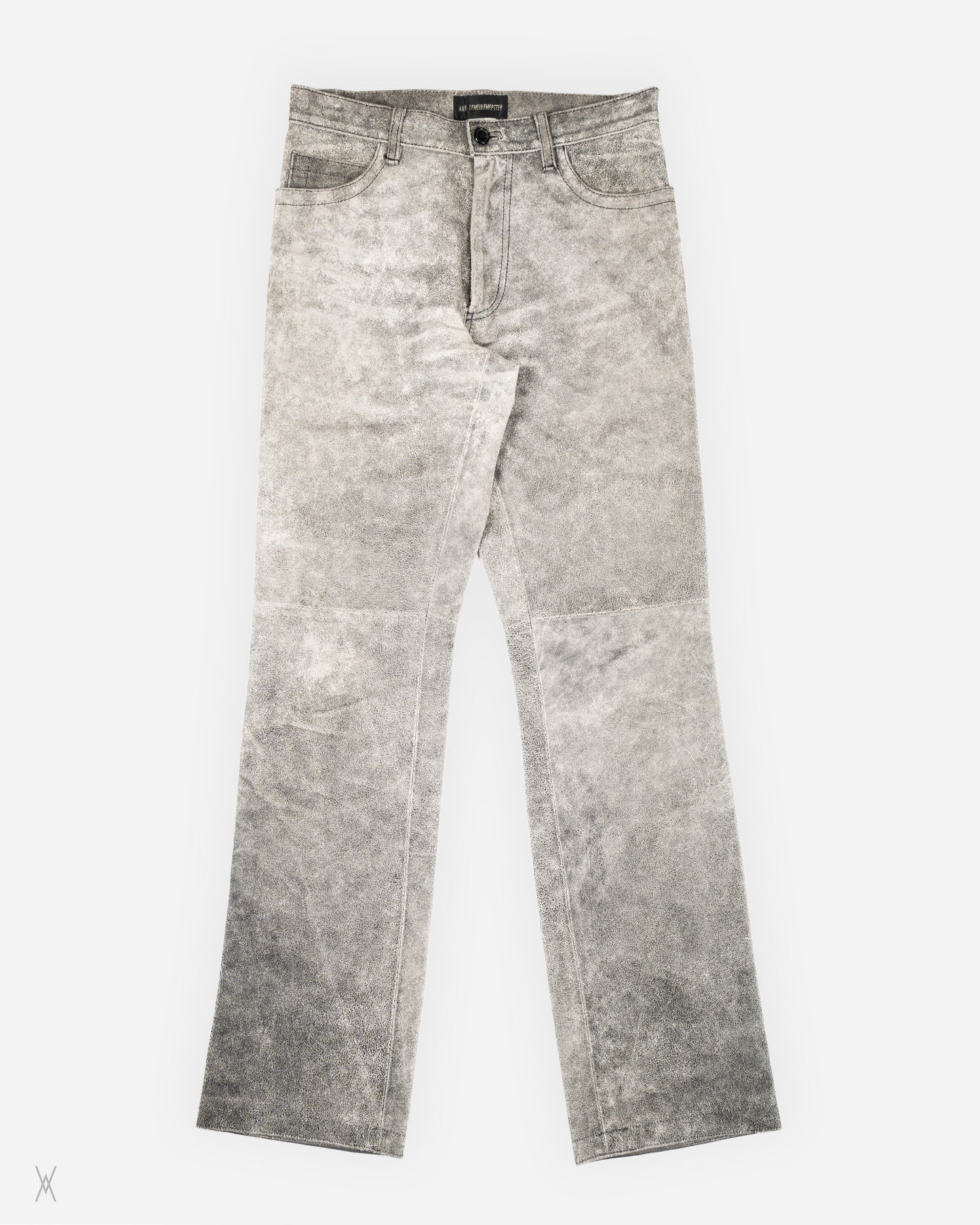 Distressed Leather Pants