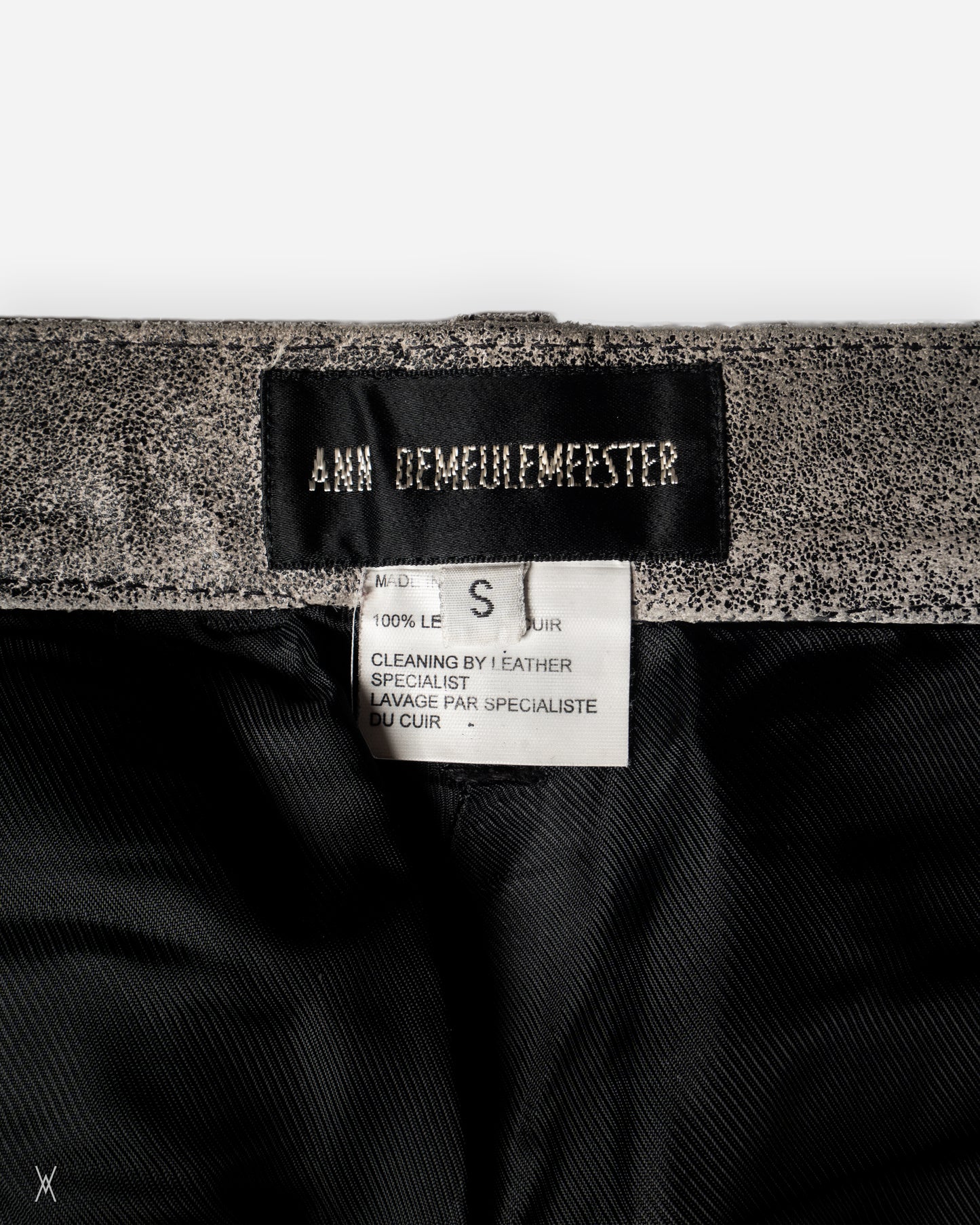 Distressed Leather Pants