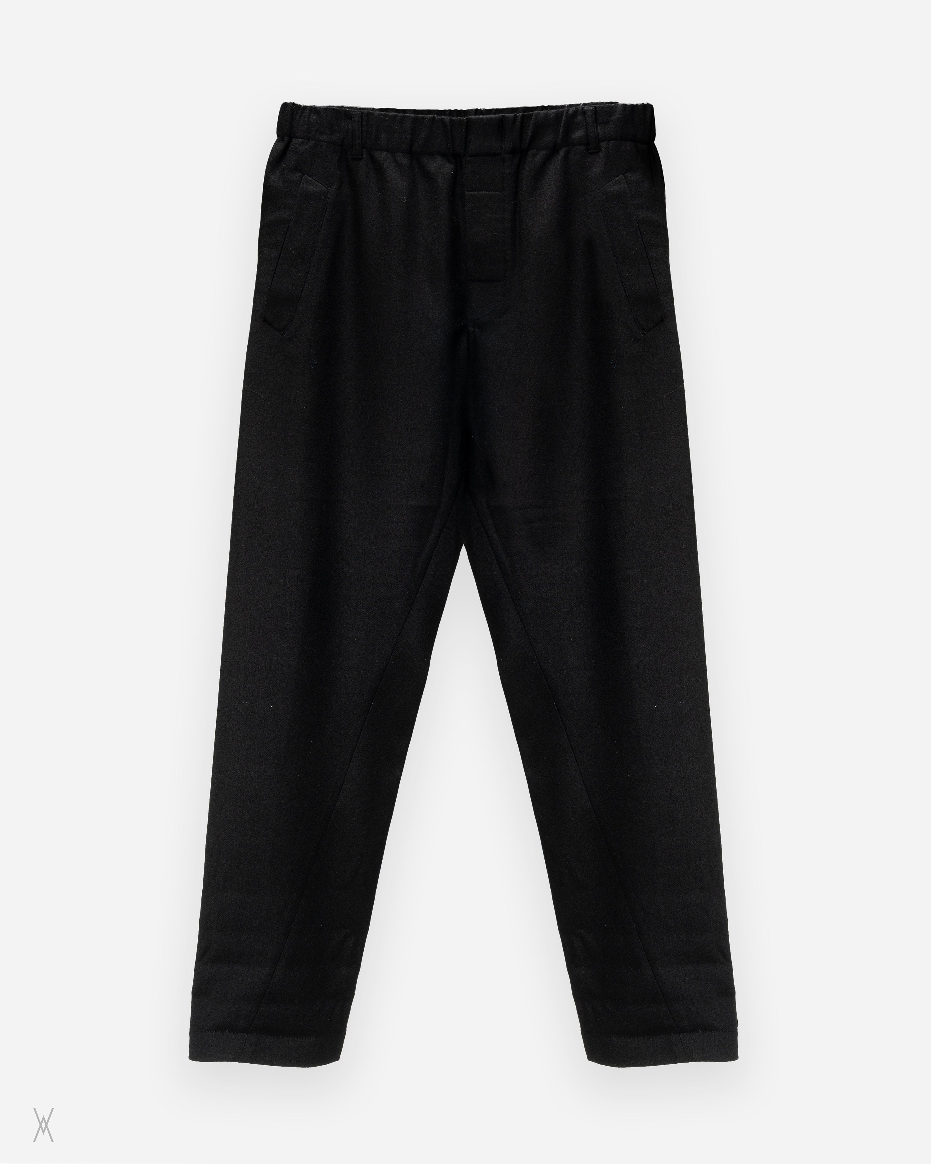 Ann Demeulemeester Virgin Wool Twisted Seam Trousers / (M) – VORHE