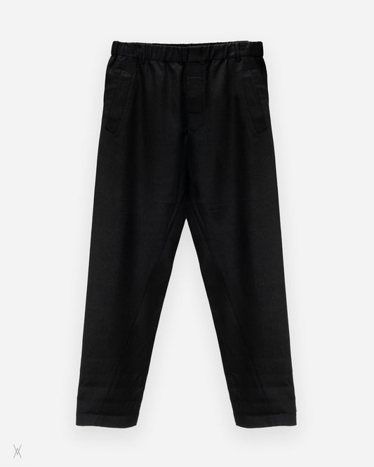 Ann Demeulemeester Virgin Wool Twisted Seam Trousers / (M)
