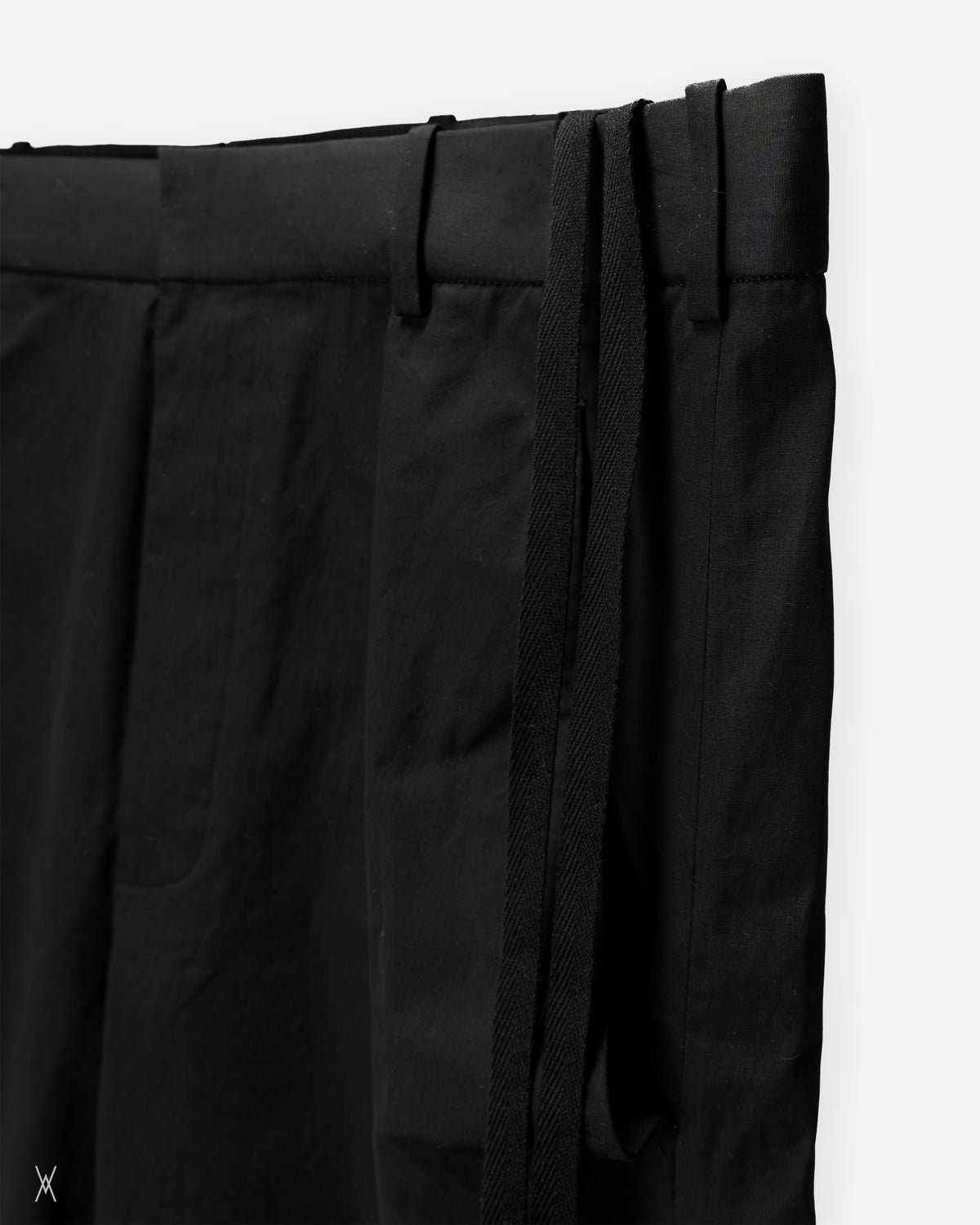 Ann Demeulemeester Wide Leg Trousers with Side Straps / (48)