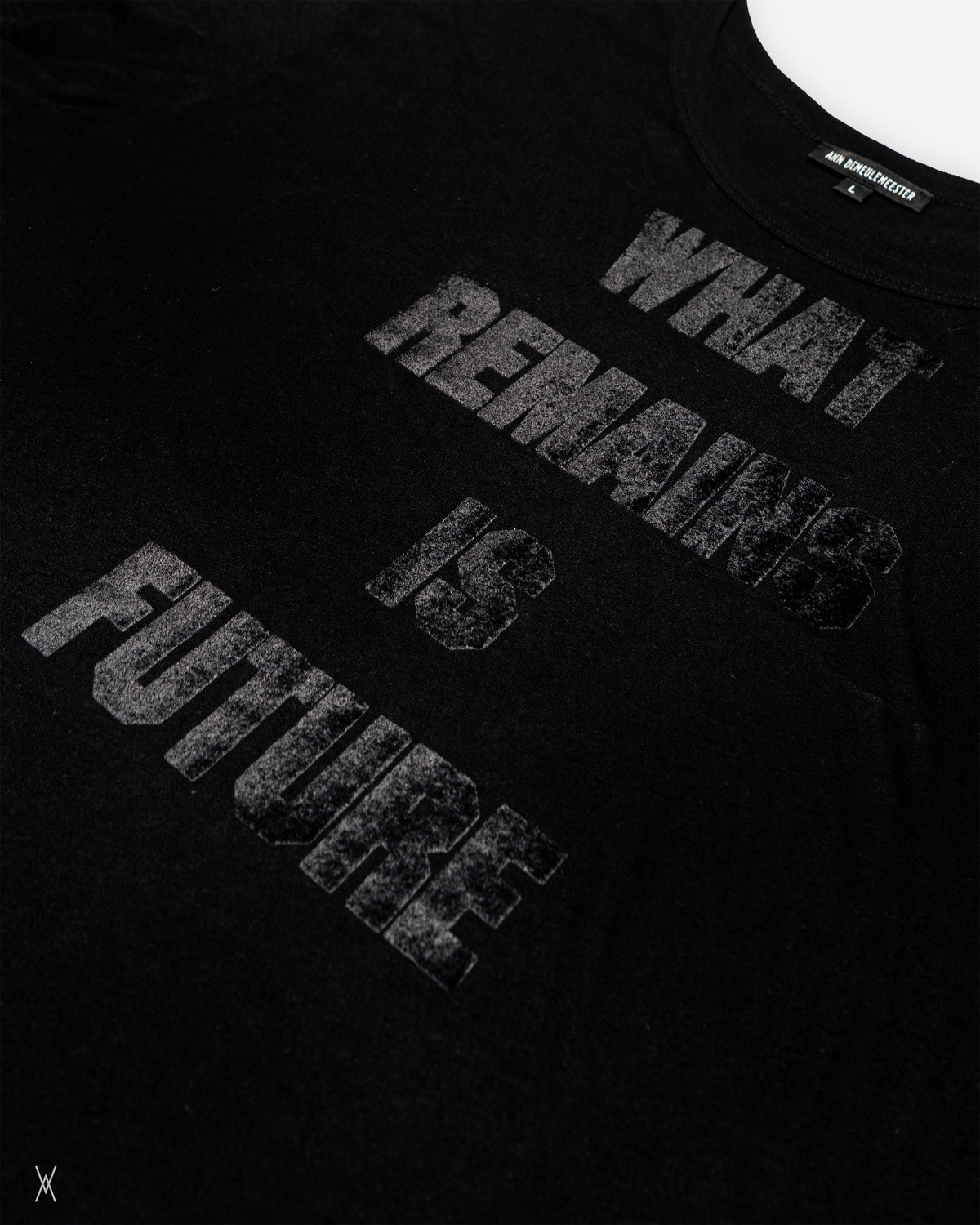Ann Demeulemeester What Remains Is Future Black T-Shirt / (L)