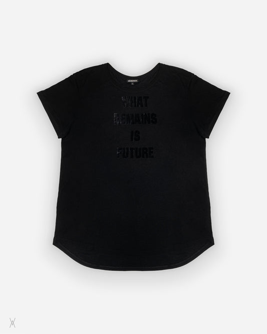 Ann Demeulemeester What Remains Is Future Black T-Shirt / (L)