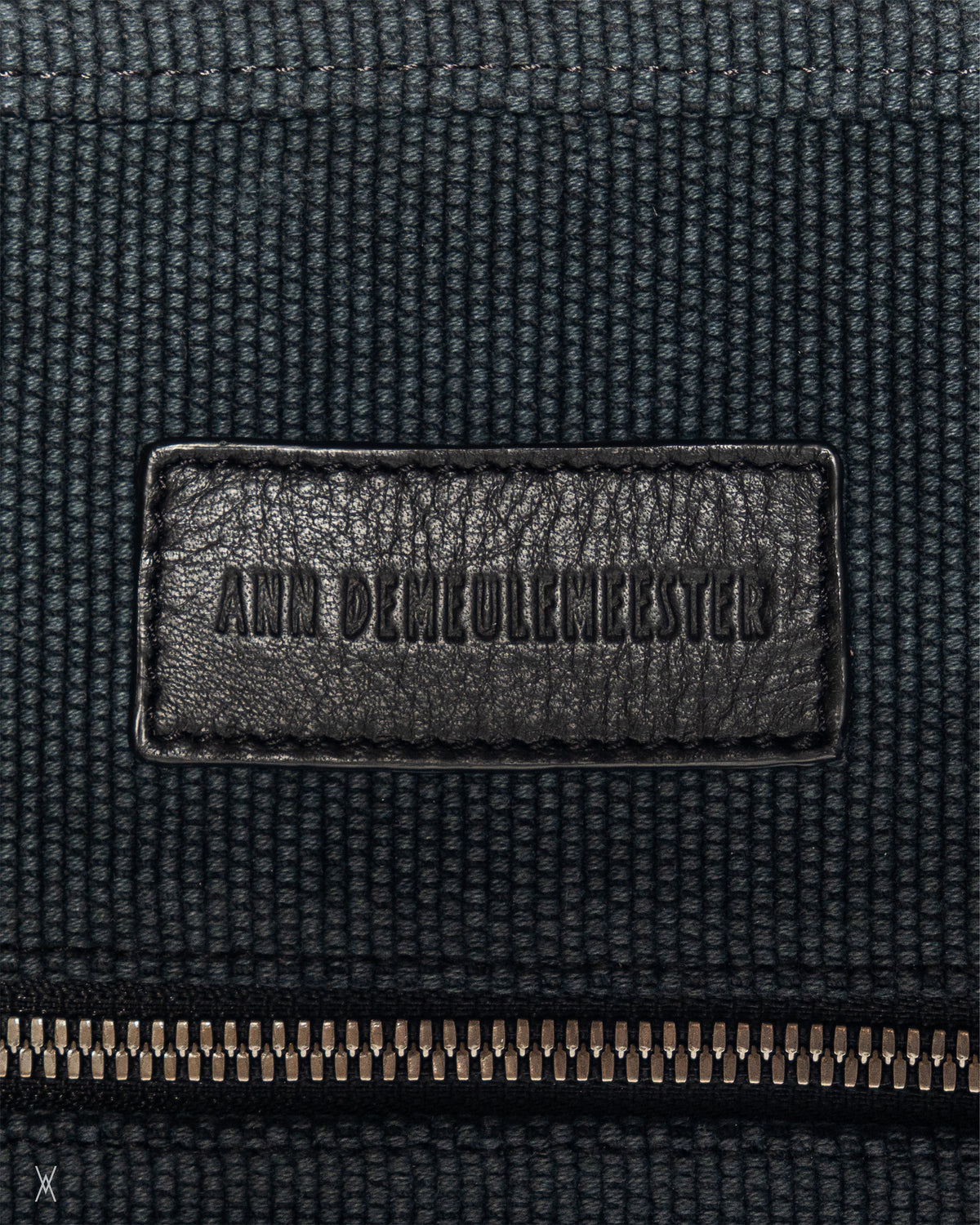 Ann Demeulemeester Riveted Canvas Charcoal Tote Bag / (OS)