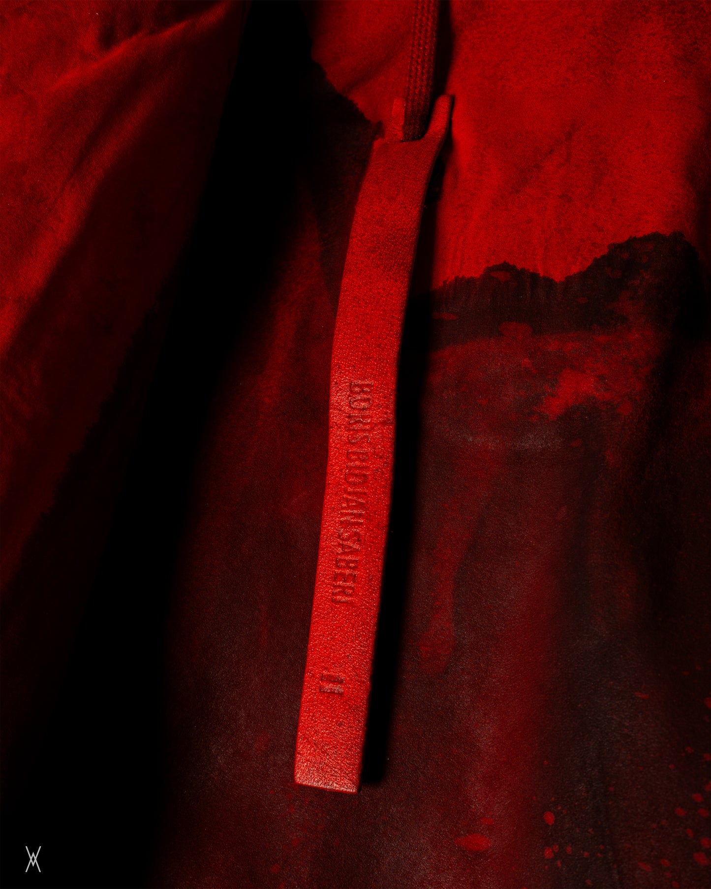 Leather bomber jacket