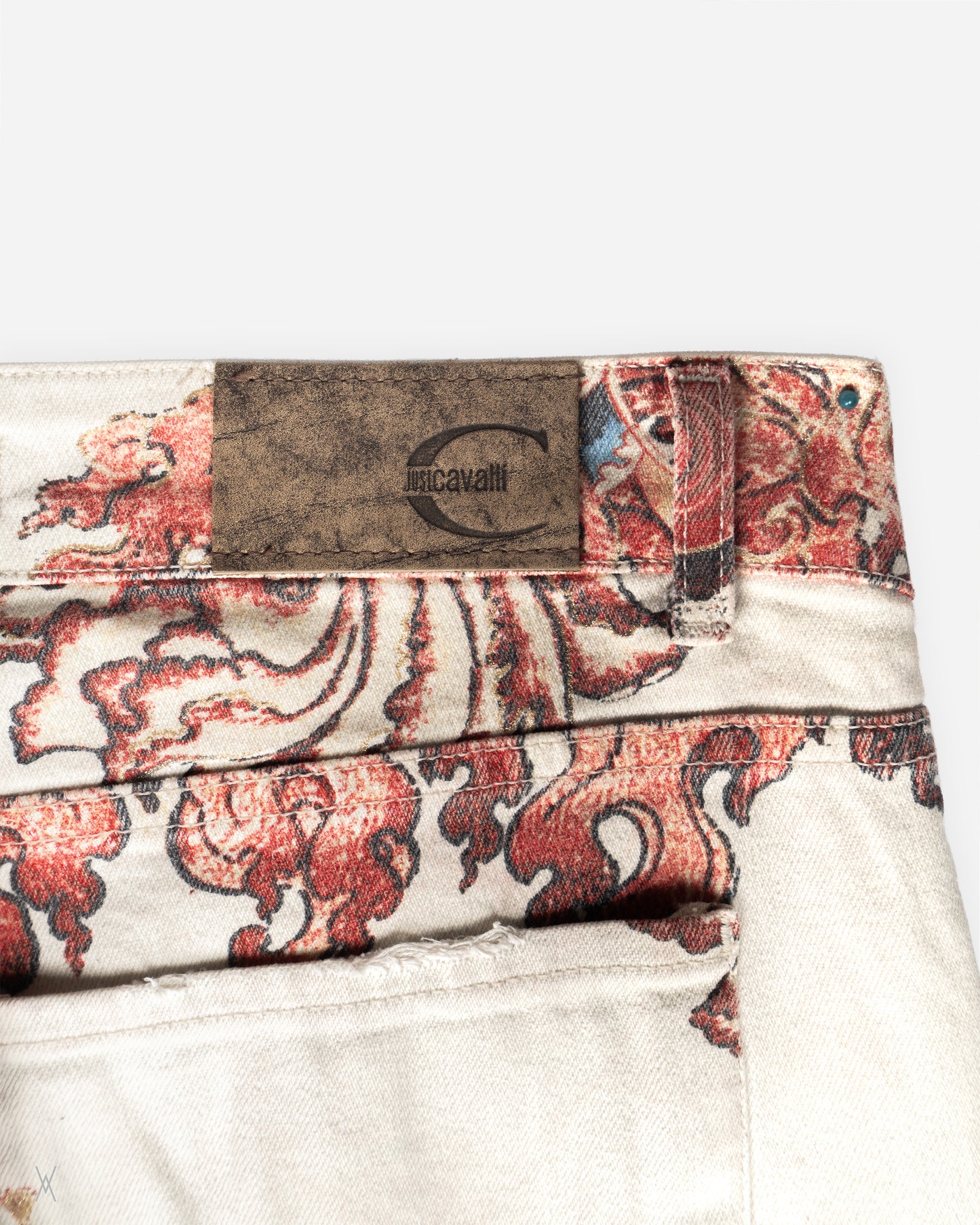 Just Cavalli Allover Print Denim