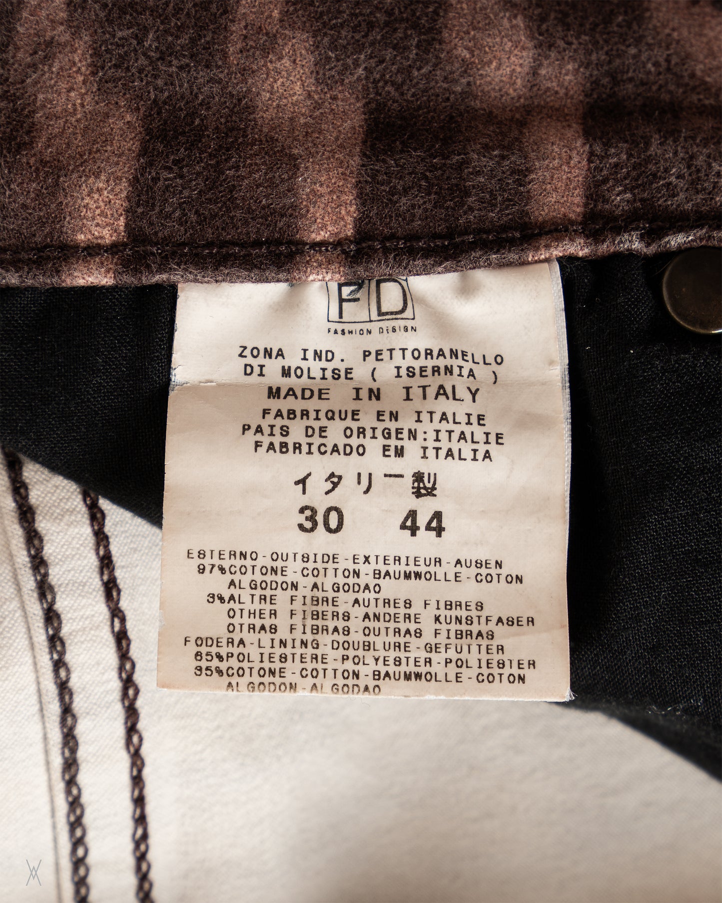 Optical-Print Flared Jeans / (30/44)