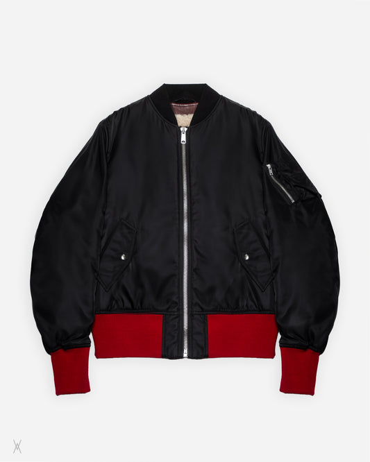Shearing bomber jacket