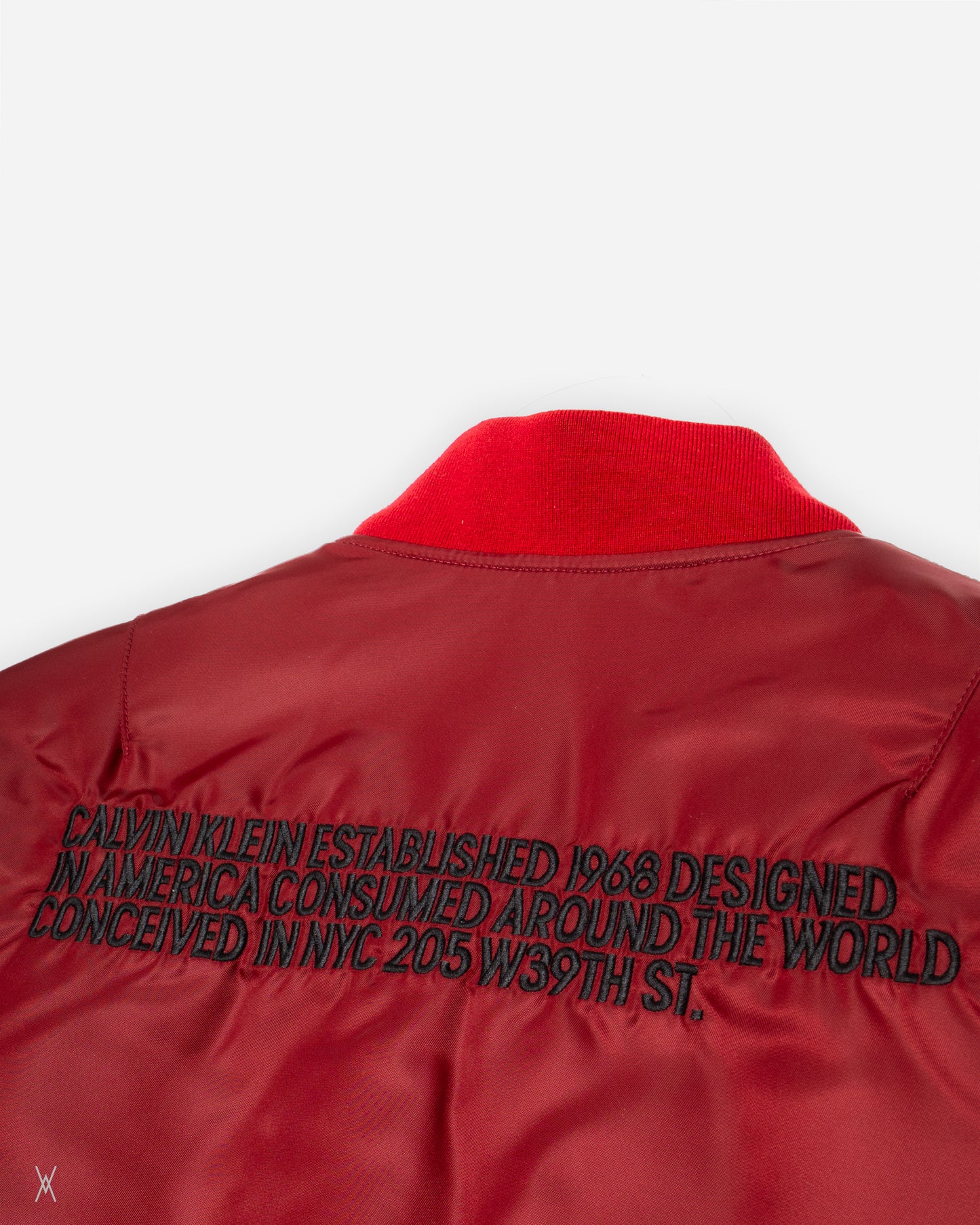 Bomber jacket with back embroidery