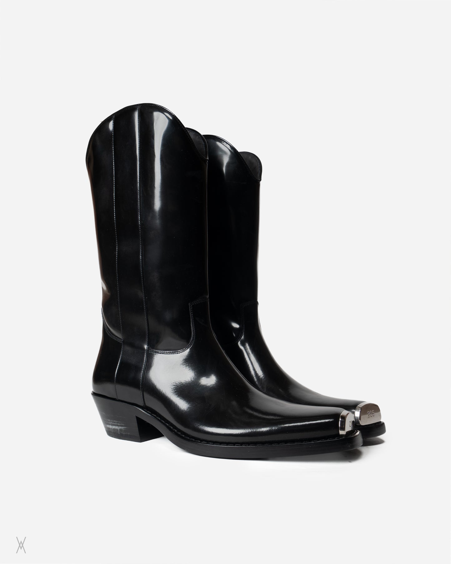 Steel toe leather boots