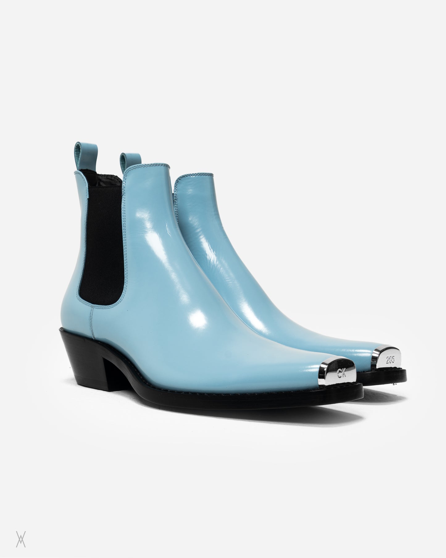 metal toe Chelsea boots