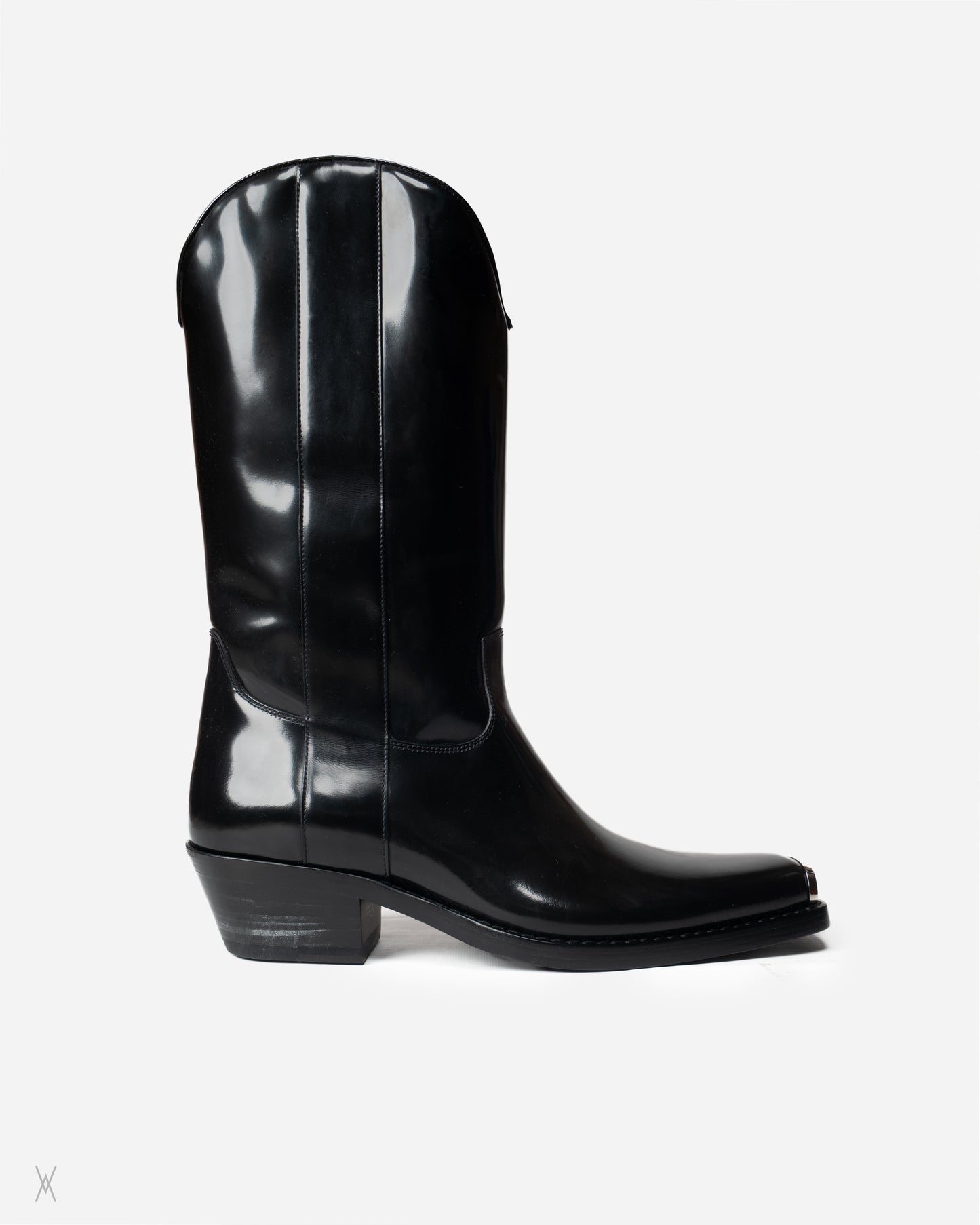 Steel toe leather boots