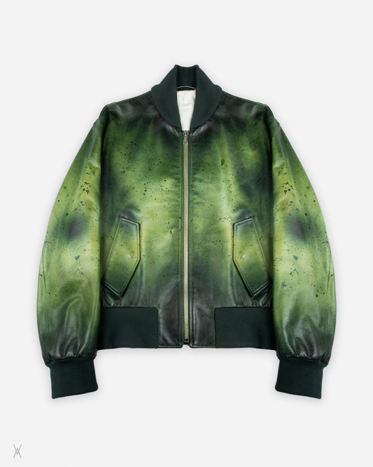 Calvin Klein leather bomber jacket