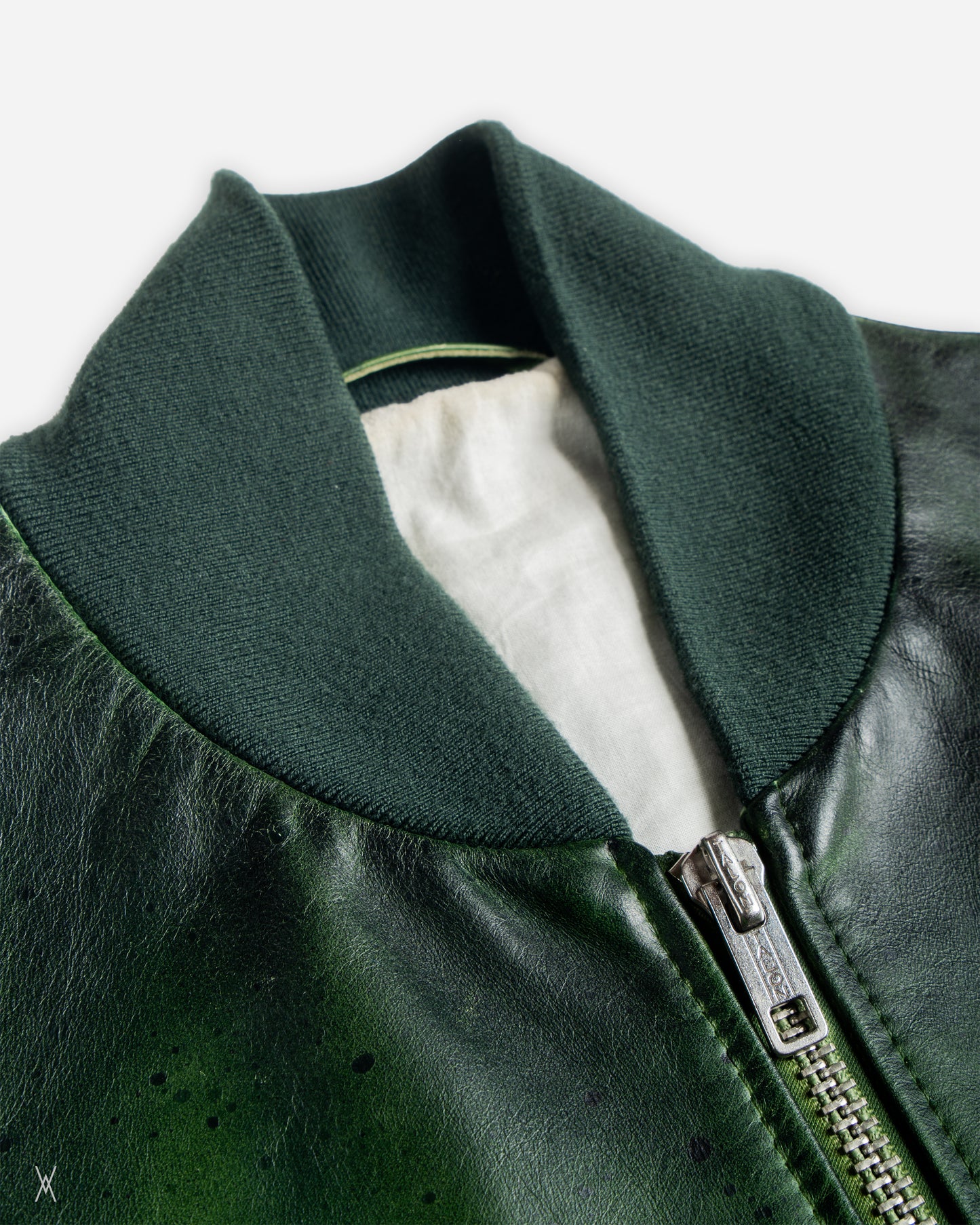 Calvin Klein leather bomber jacket