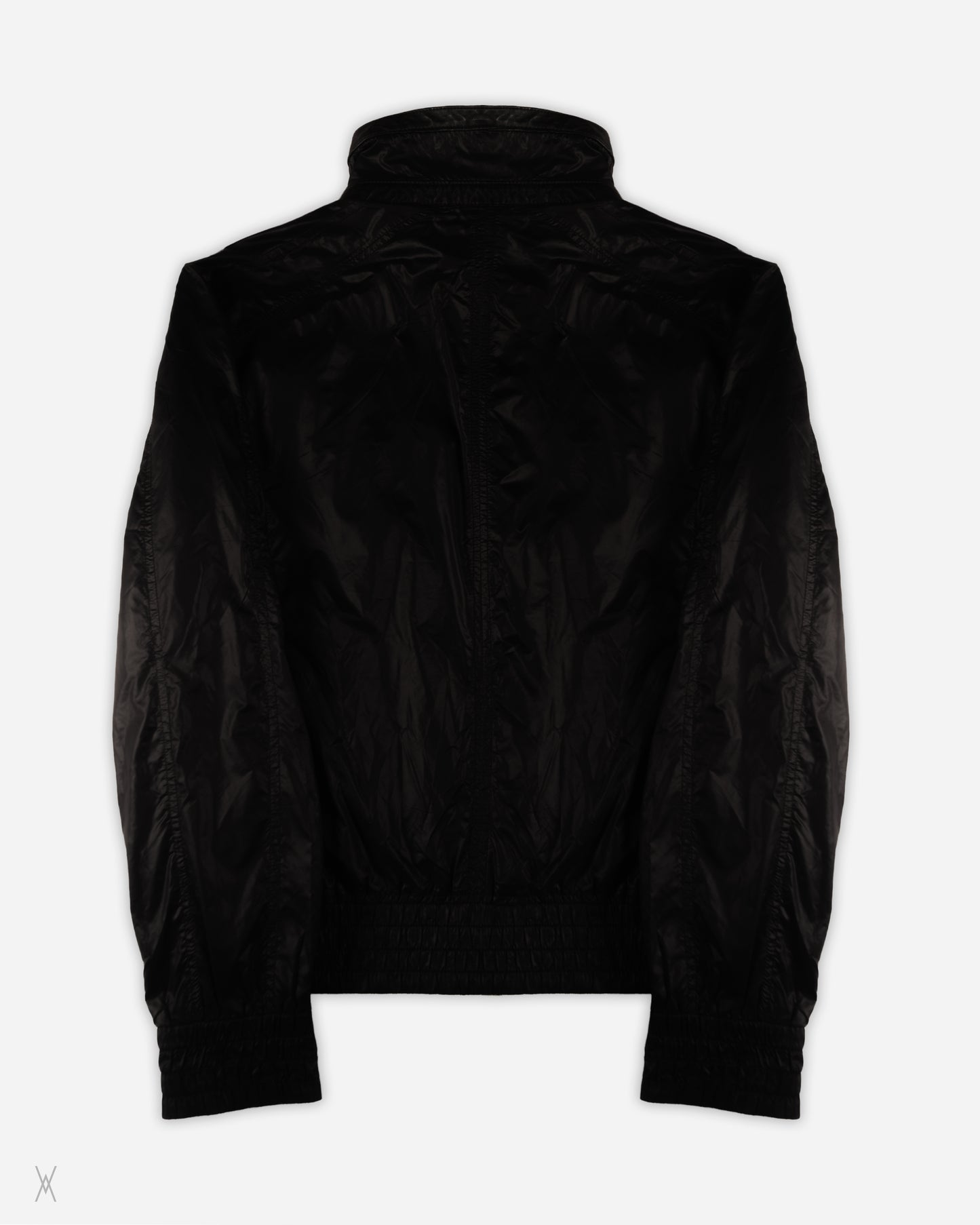D&G Dolce & Gabbana Technical Zip Jacket with Lambskin