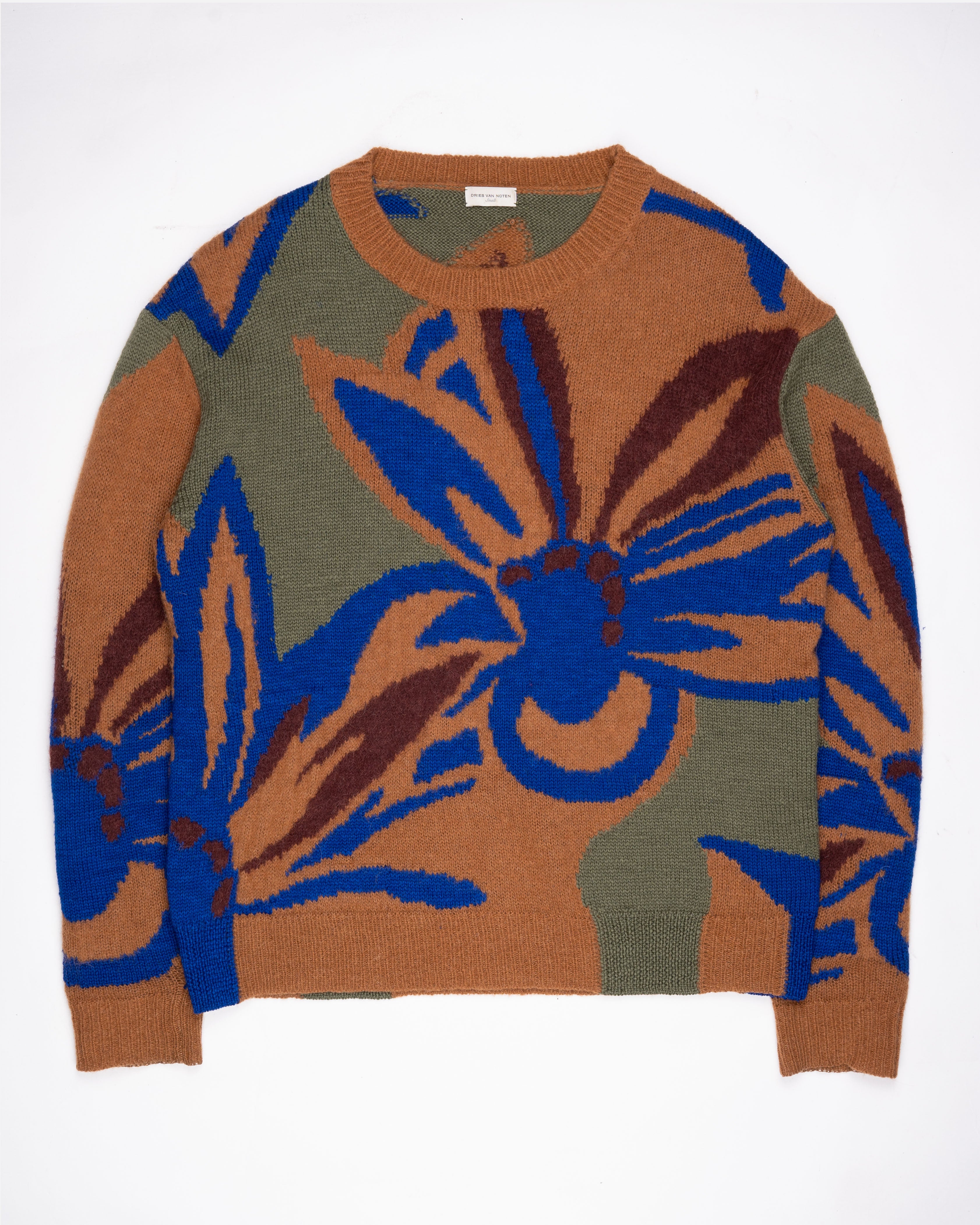 Dries van Noten flower pattern knit