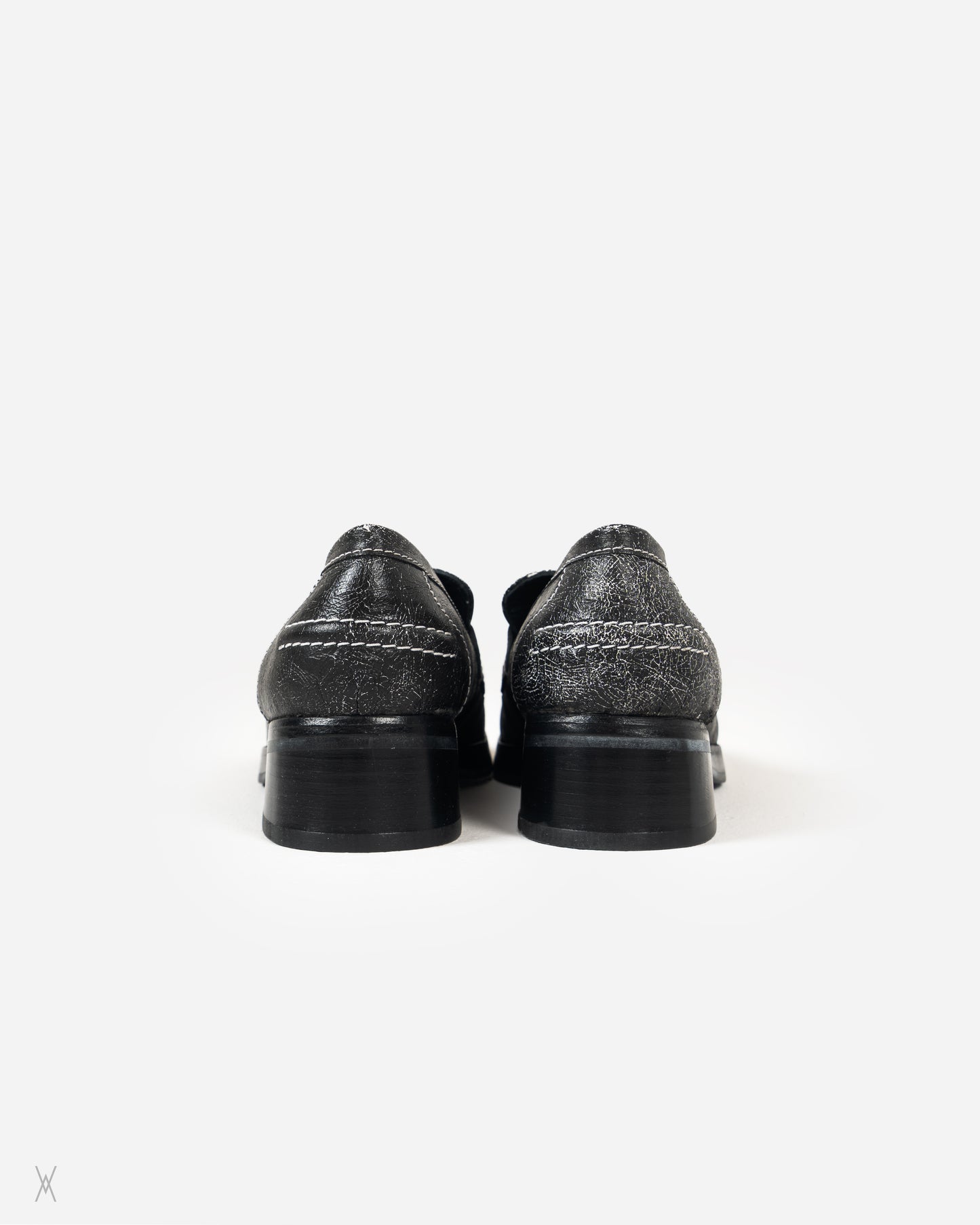 Cracked Leather Loafers