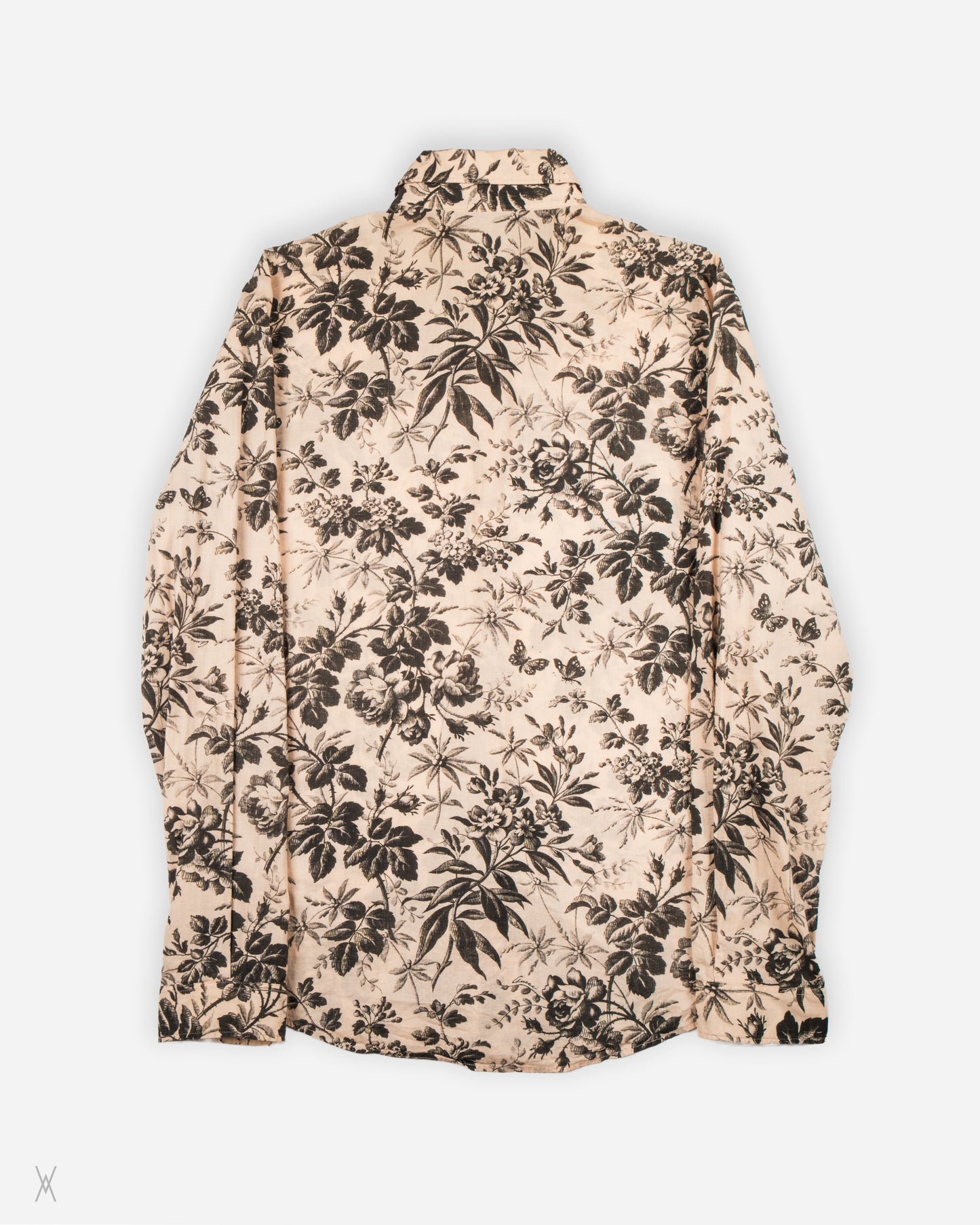 Gucci beige tone floral print shirt