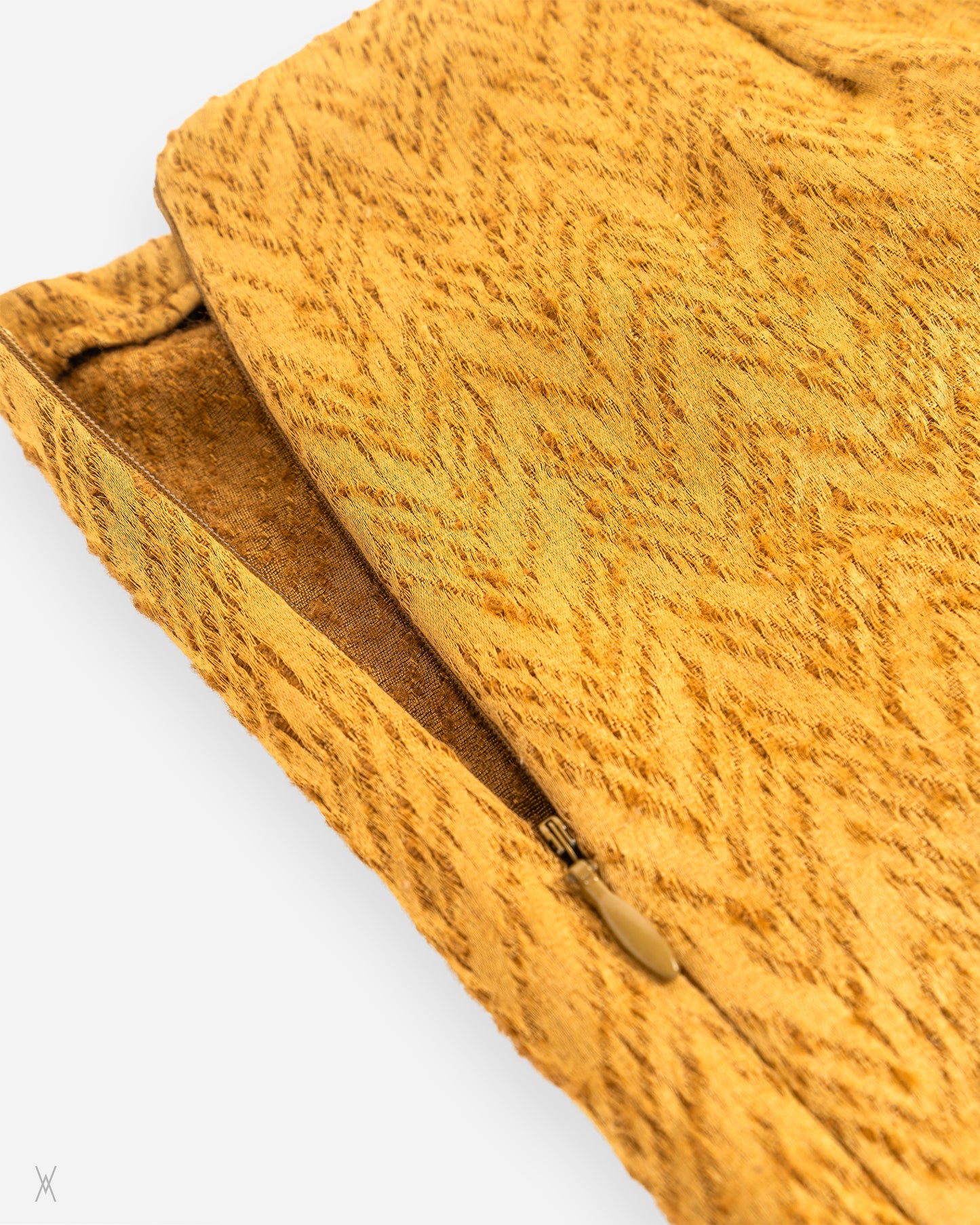 Textured Herringbone Wide-Leg Trousers