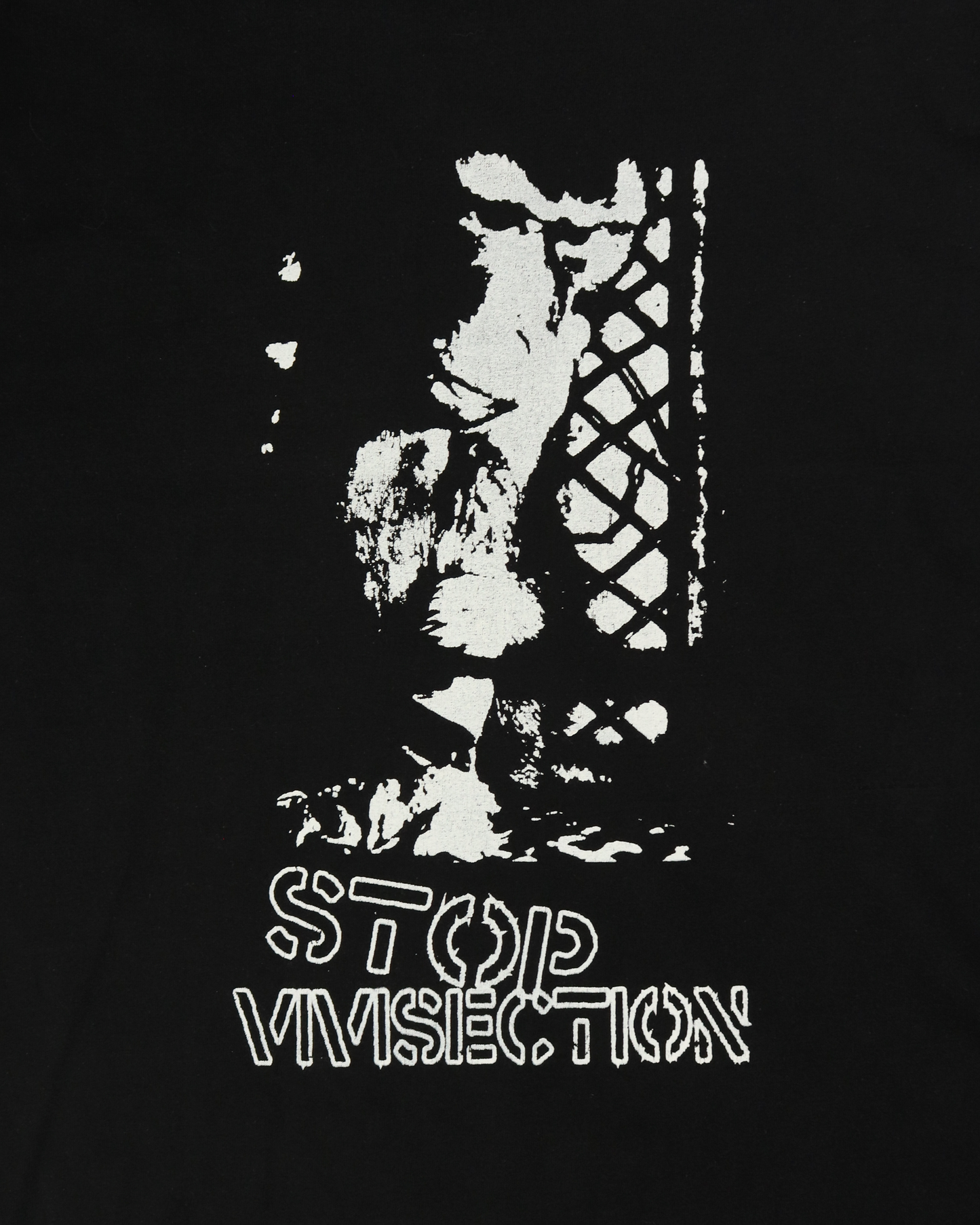 „Stop Vivisection” printed T-shirt