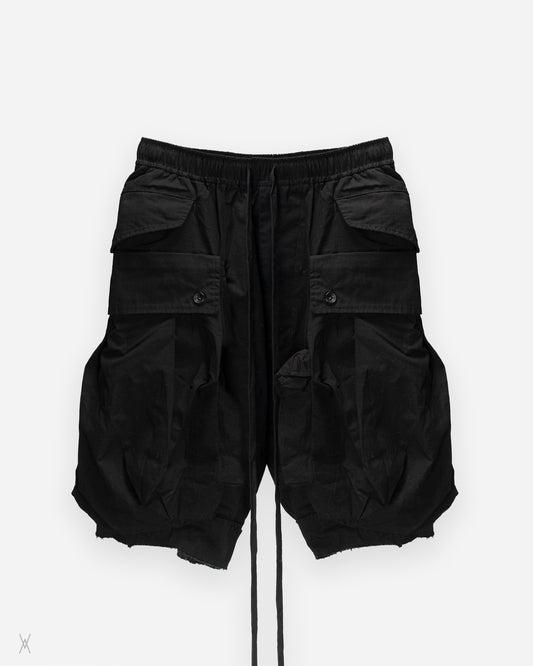 Julius Ripstop Cargo Black Shorts / (1)