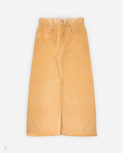 Wide-leg corduroy trousers