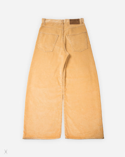 Wide-leg corduroy trousers