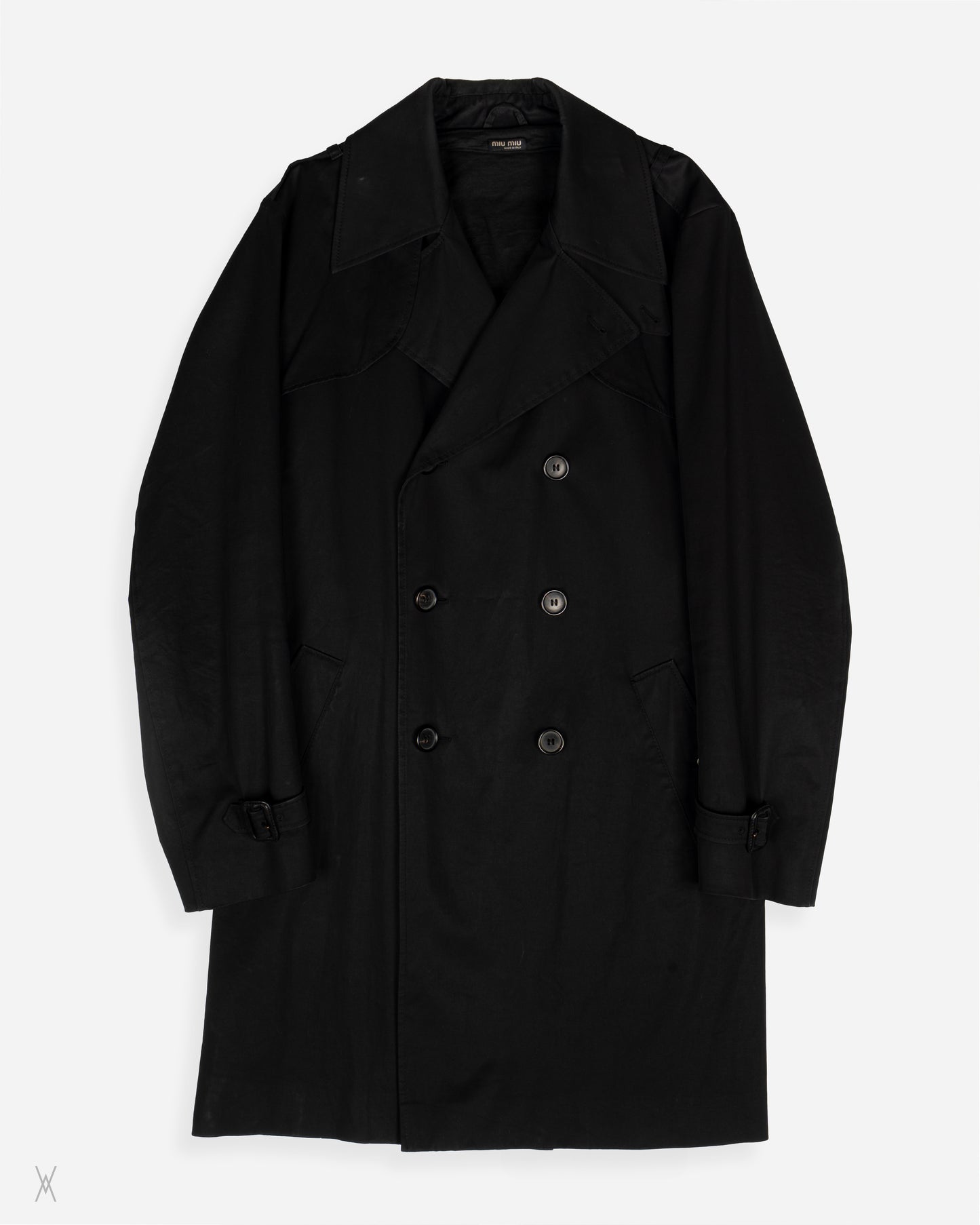 Vintage double-breasted mid length trench